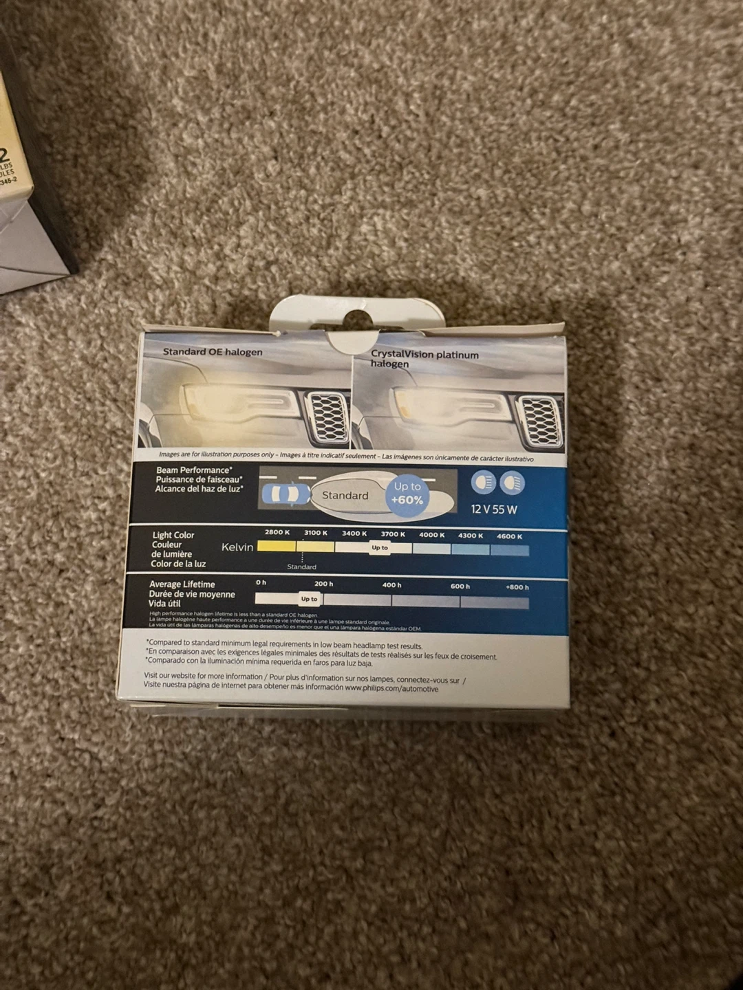 Philips CrystalVision Platinum 9012CVPS2 Halogen Bulb
