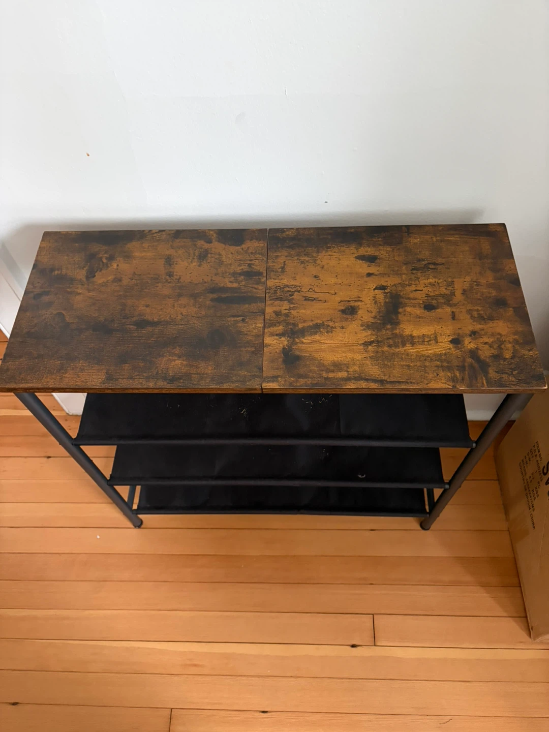 Console Table with Storage Shelves - photo 4