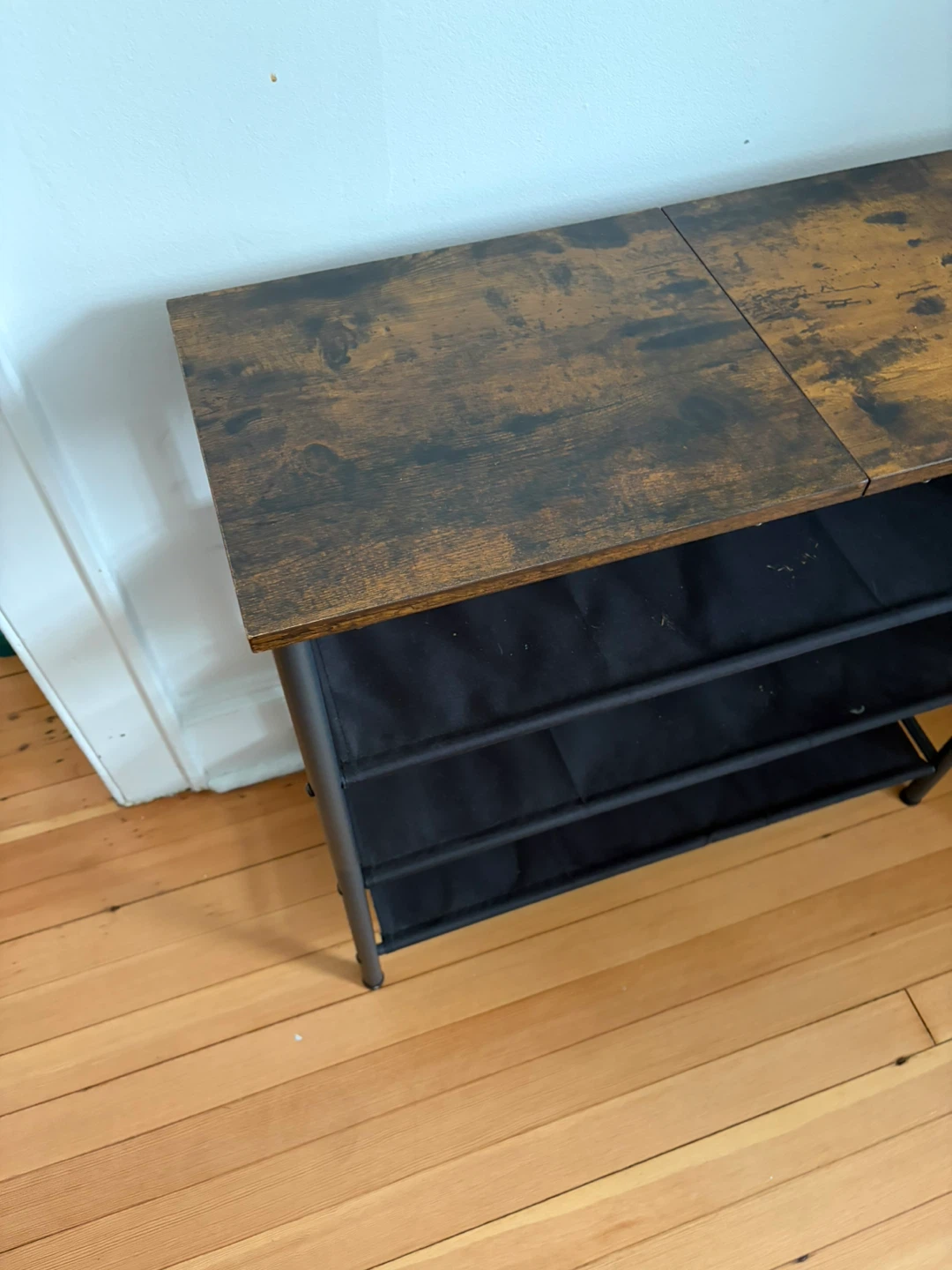 Console Table with Storage Shelves - photo 2