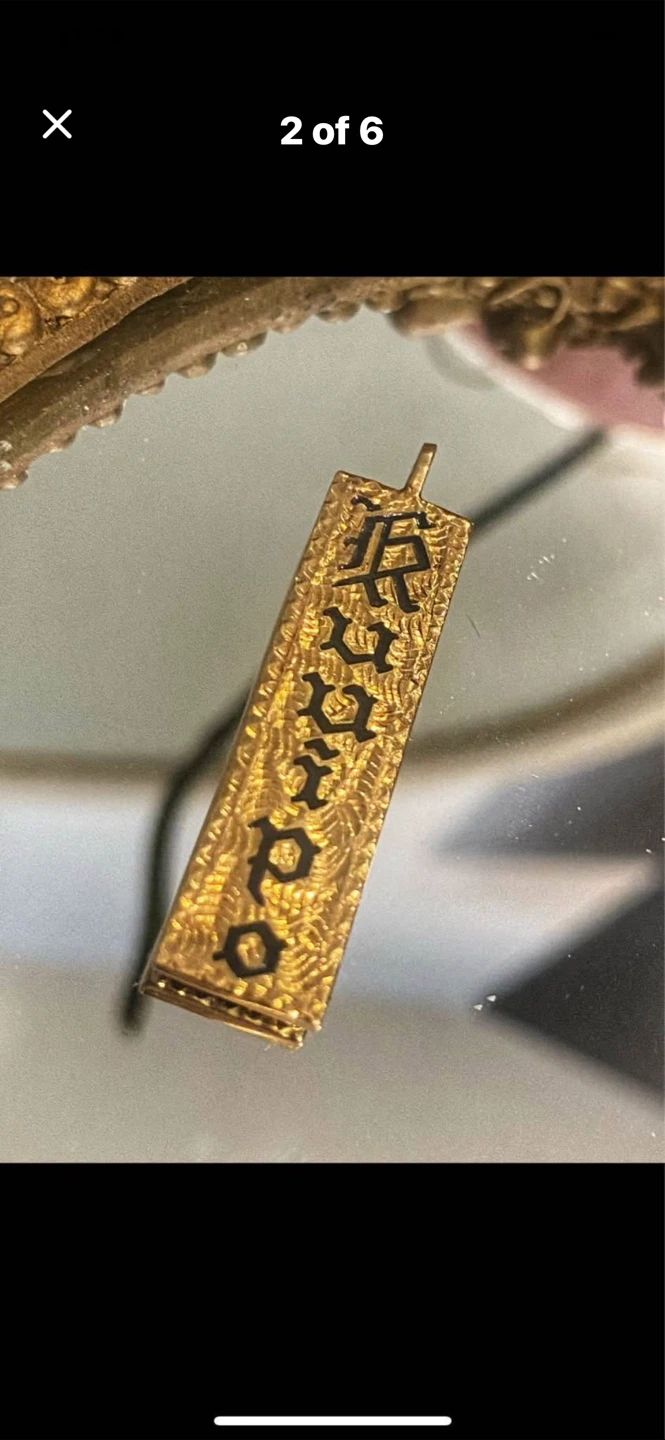 ✨Estate Vintage 14k Gold 'KUUIPO' Pendant - photo 2
