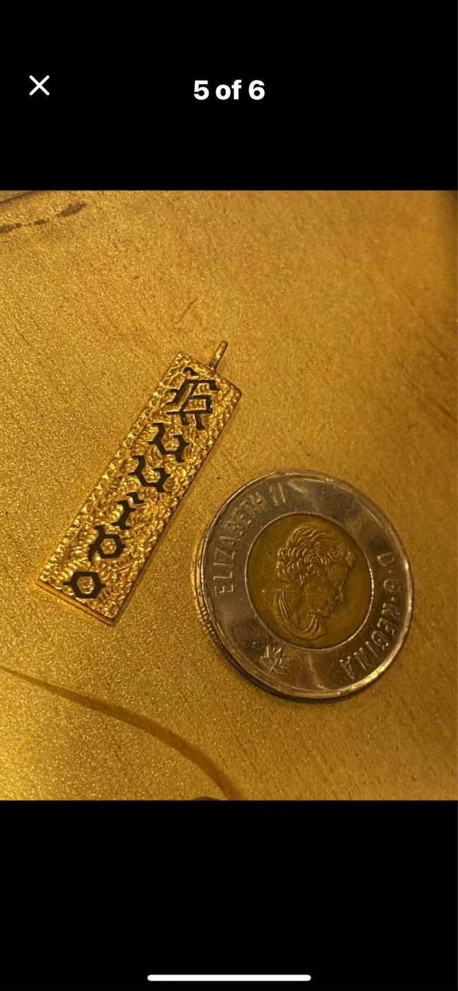 ✨Estate Vintage 14k Gold 'KUUIPO' Pendant - photo 5