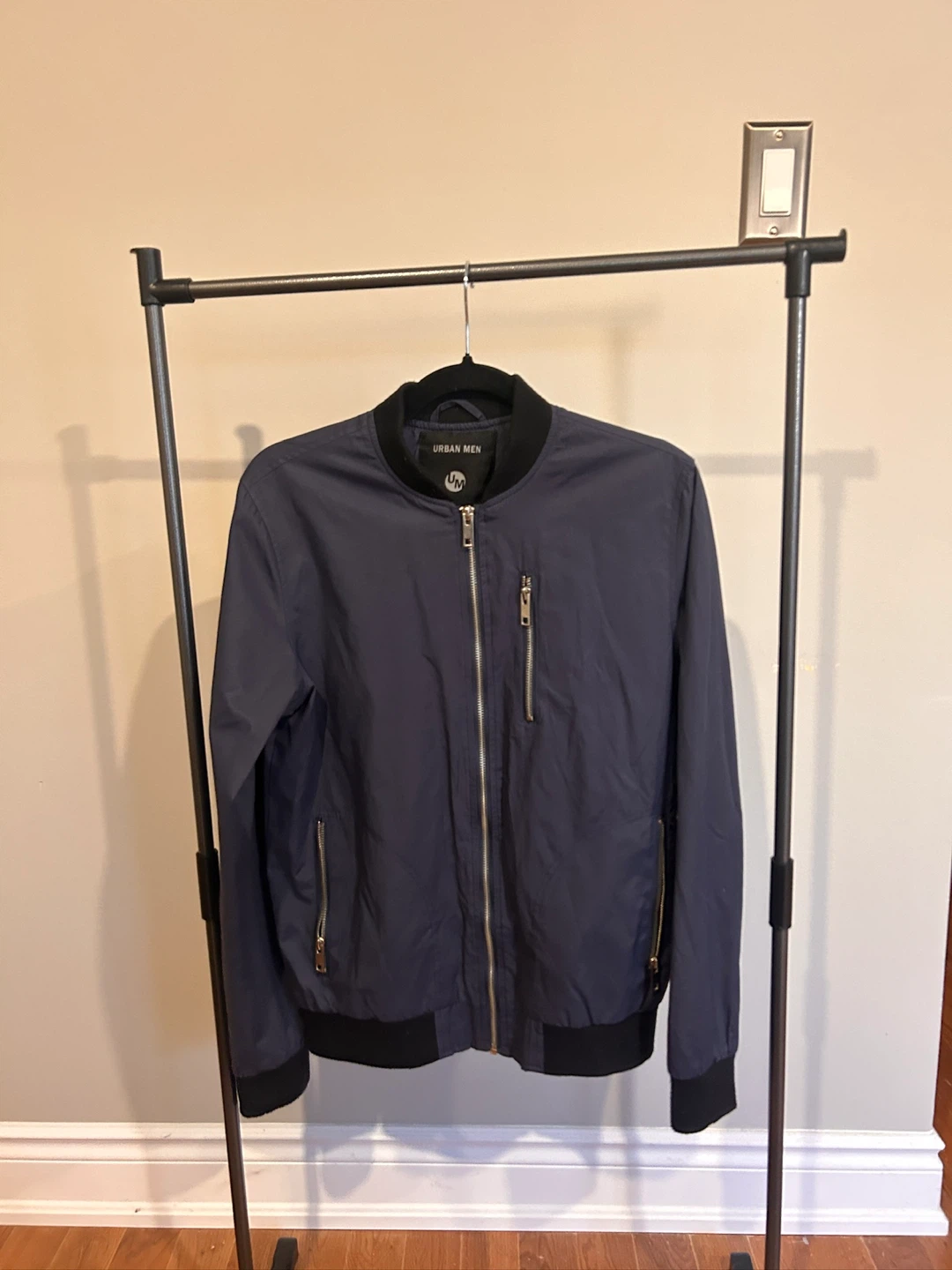 Urban Men Bomber Jacket - Navy Blue - photo 2