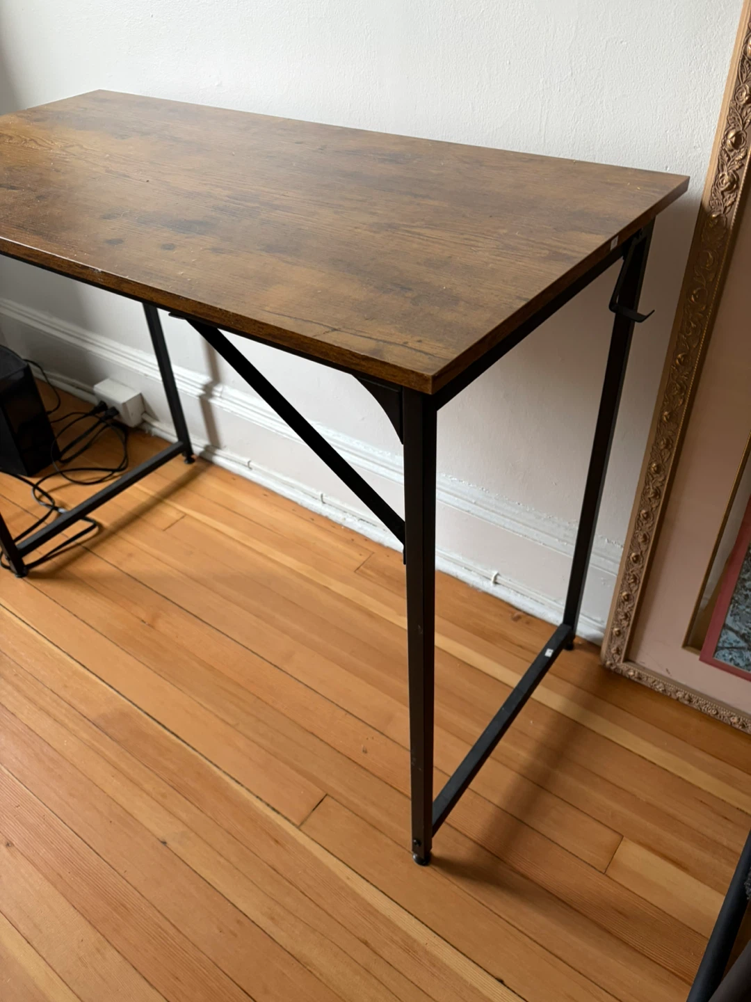 Brown & Black Folding Desk - photo 2