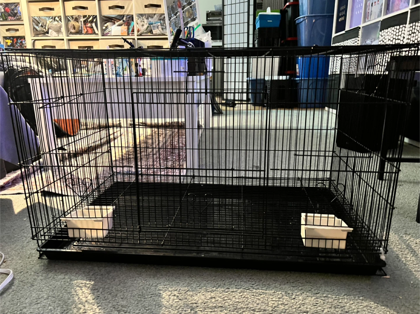 Large Black Wire Pet Cage