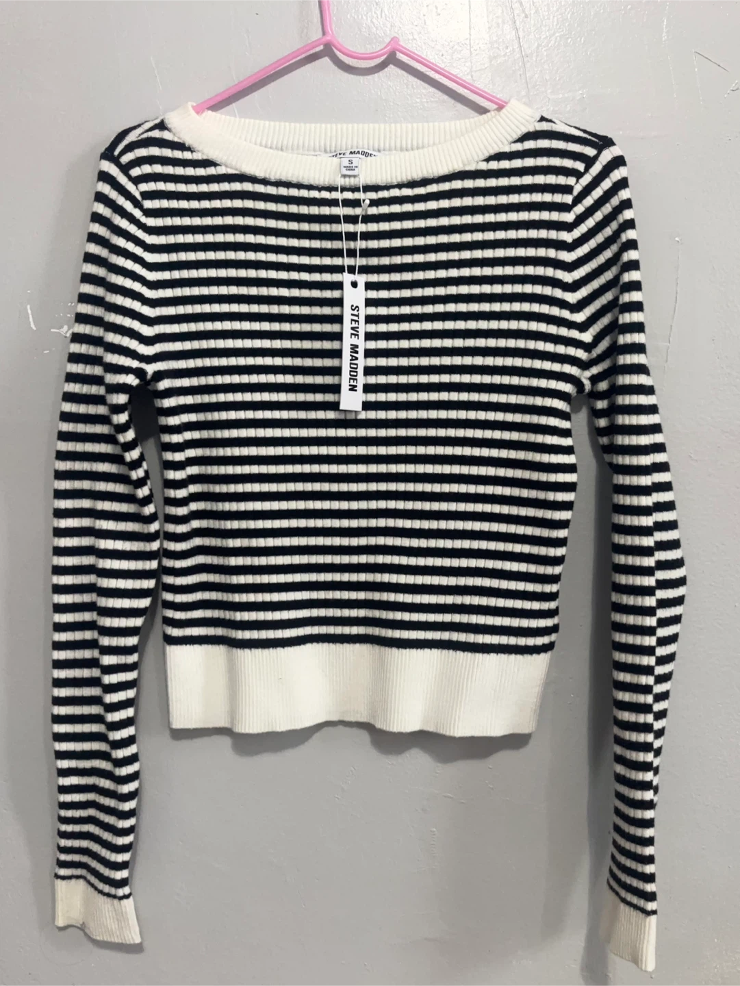 New w/Tag Steve Madden Striped Sweater - Size Small