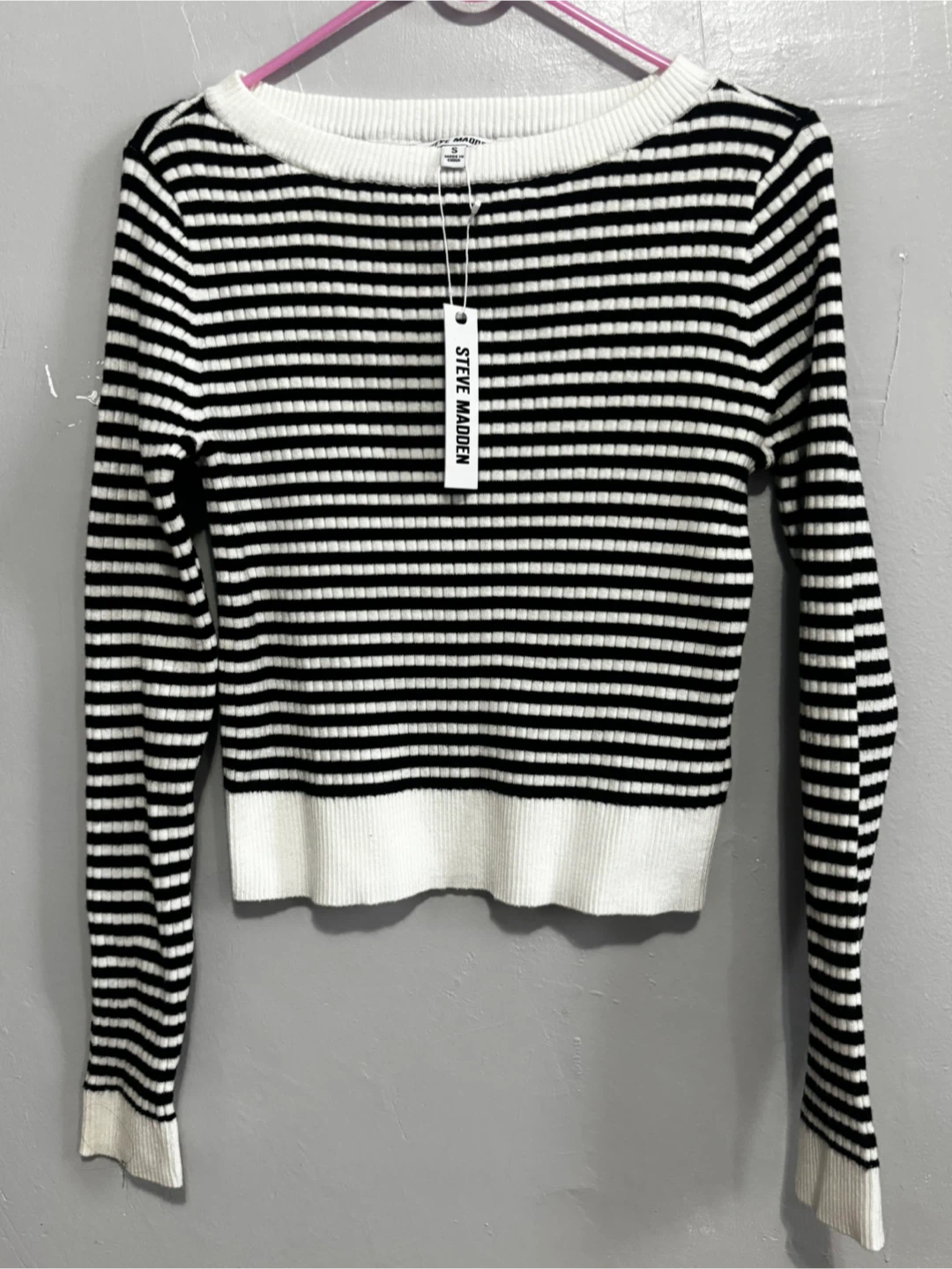 New w/Tag Steve Madden Striped Sweater - Size Small - photo 2