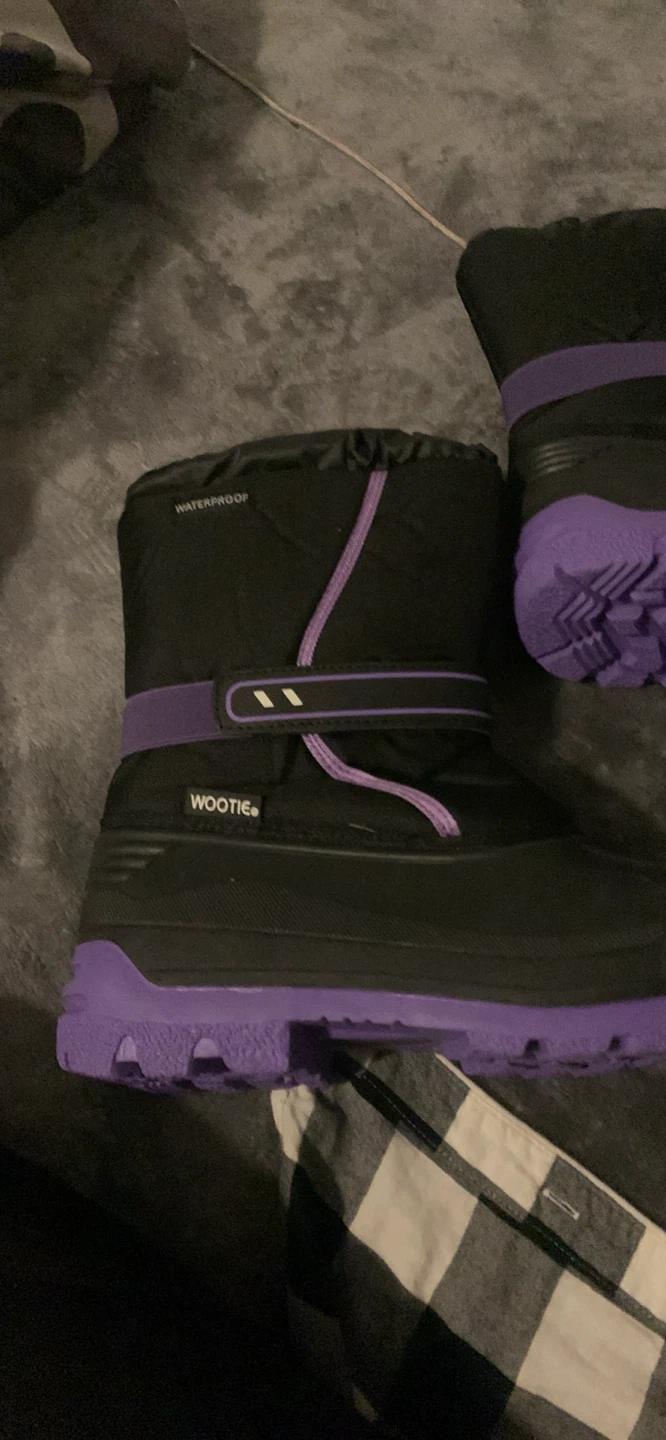 Wootie Waterproof Winter Boots - Black & Purple - photo 4
