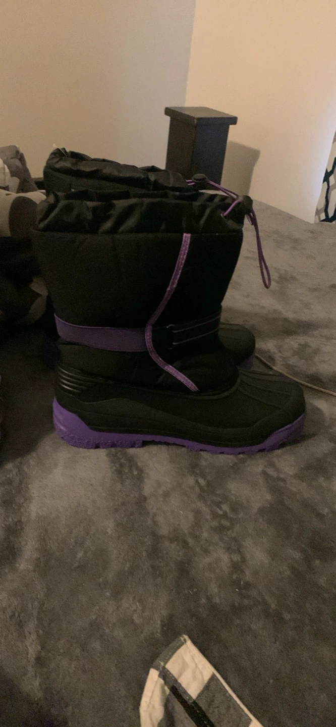 Wootie Waterproof Winter Boots - Black & Purple - photo 5
