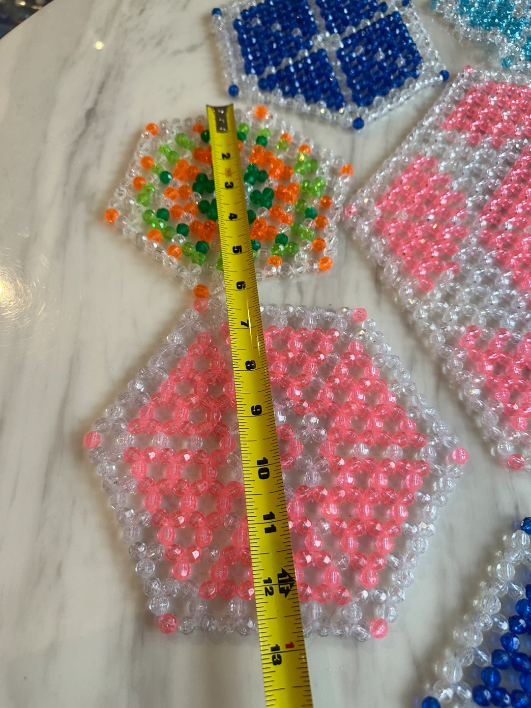 Handmade Beaded Coasters - Set of 6 - photo 5