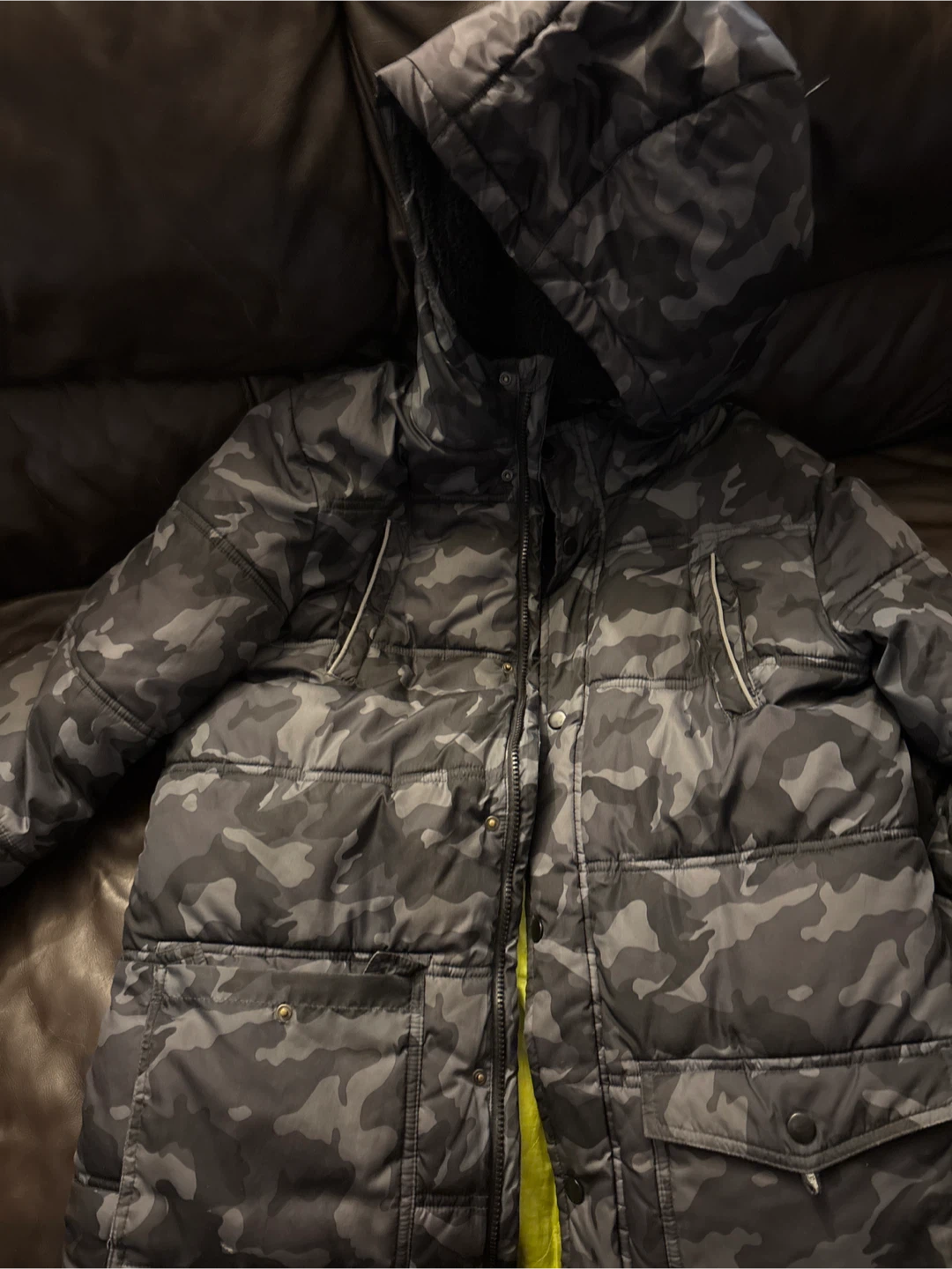 Camo Puffer Jacket