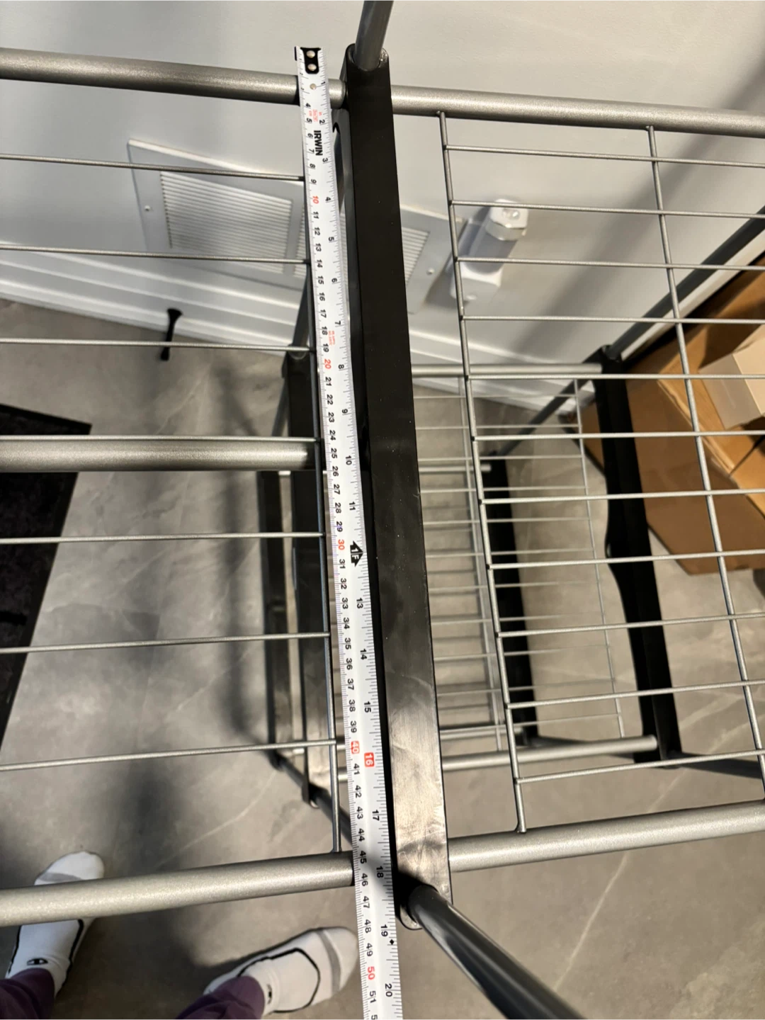 Metal and Plastic Garment Rack - Silver & Black - photo 5