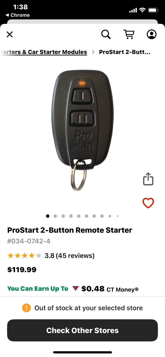 Brand New/Never Installed ProStart CT-3271 Remote Car Starter - photo 4