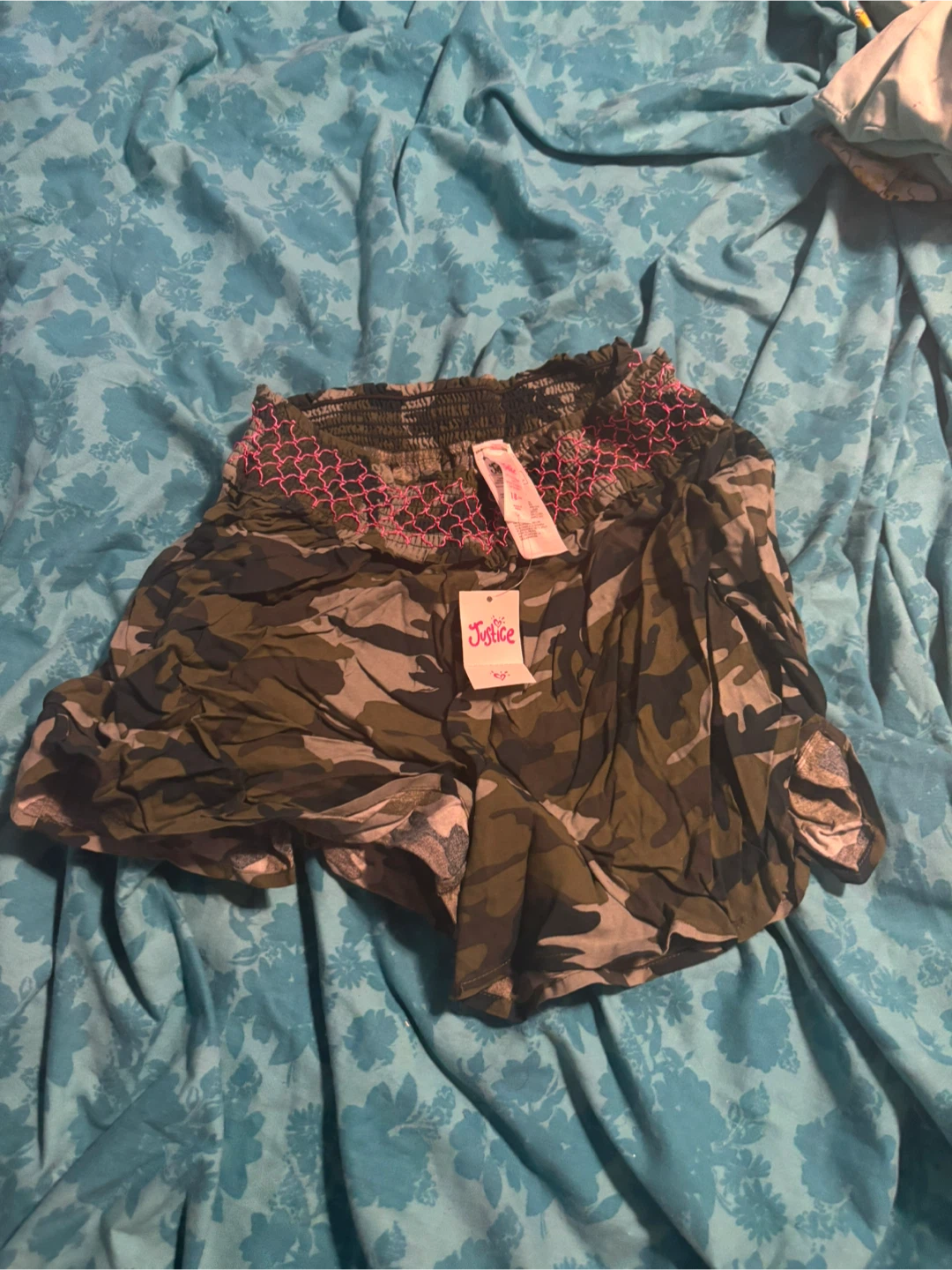 Justice Camo Shorts - Size 18 Plus