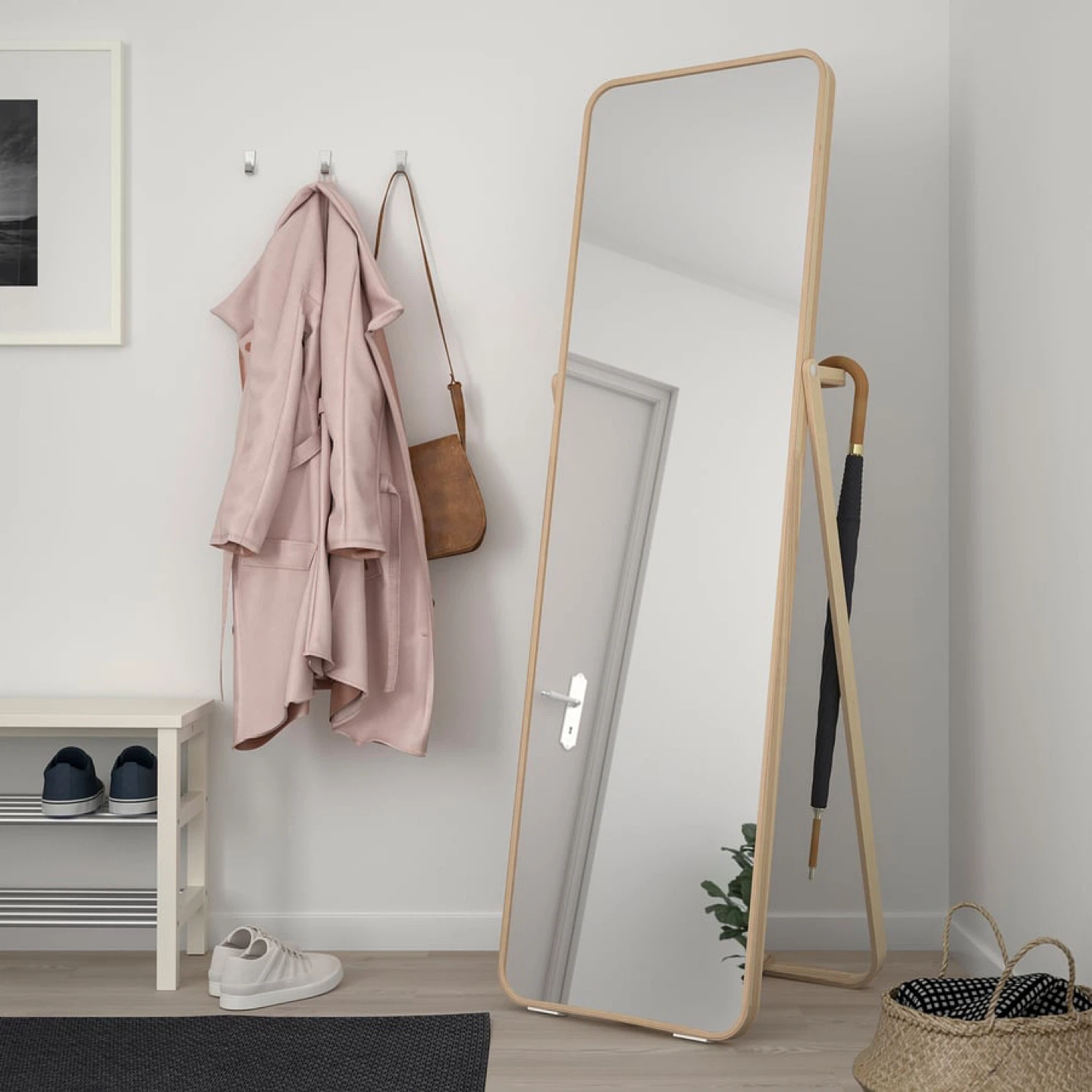 IKEA KNAPPER Standing Mirror with Clothes Rail - photo 5