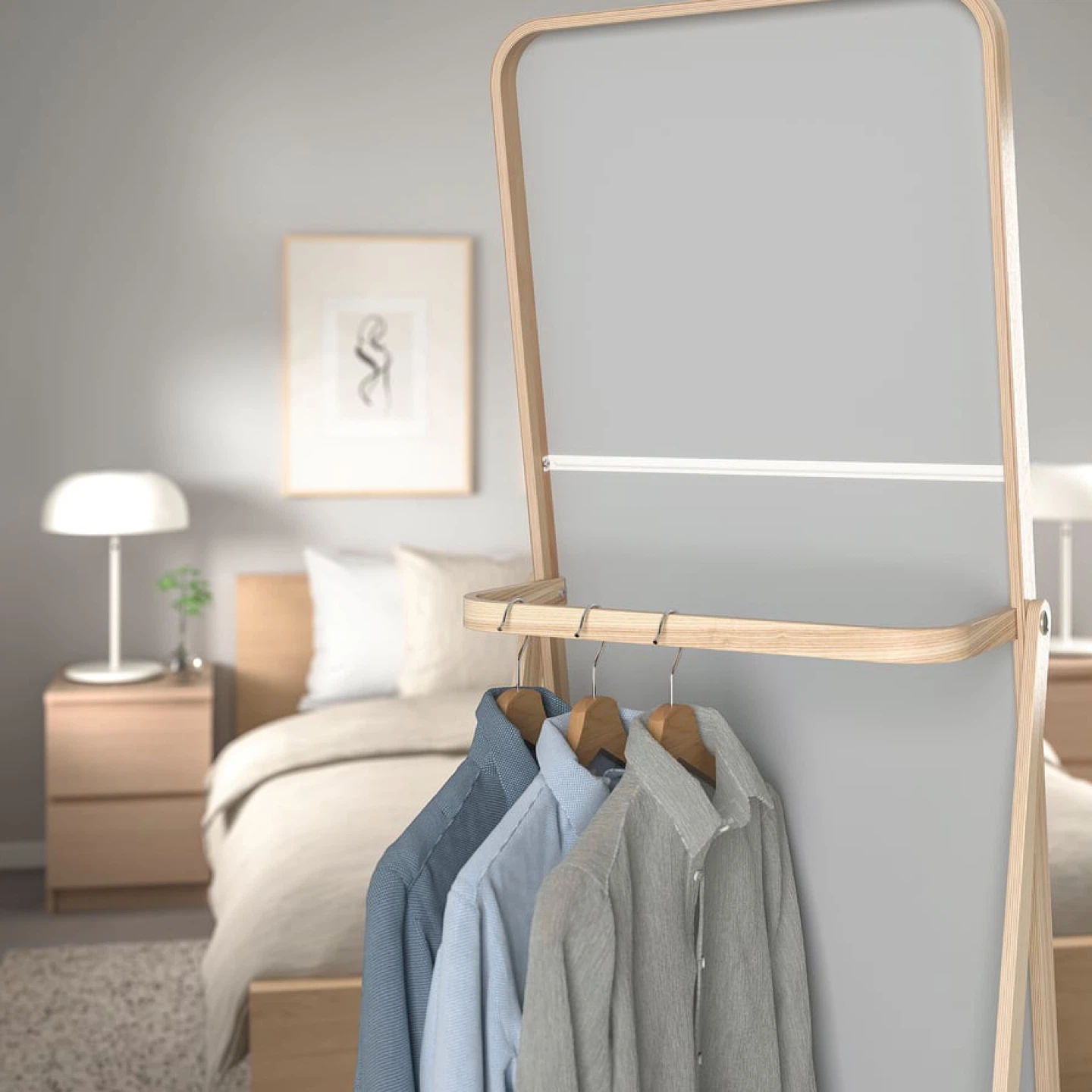 IKEA KNAPPER Standing Mirror with Clothes Rail - photo 4