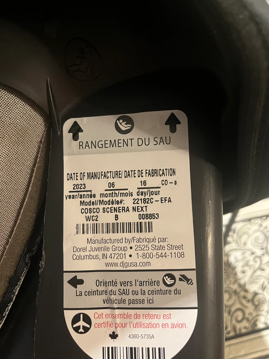 Cosco Scenera Next Convertible Car Seat - Boulder - photo 2