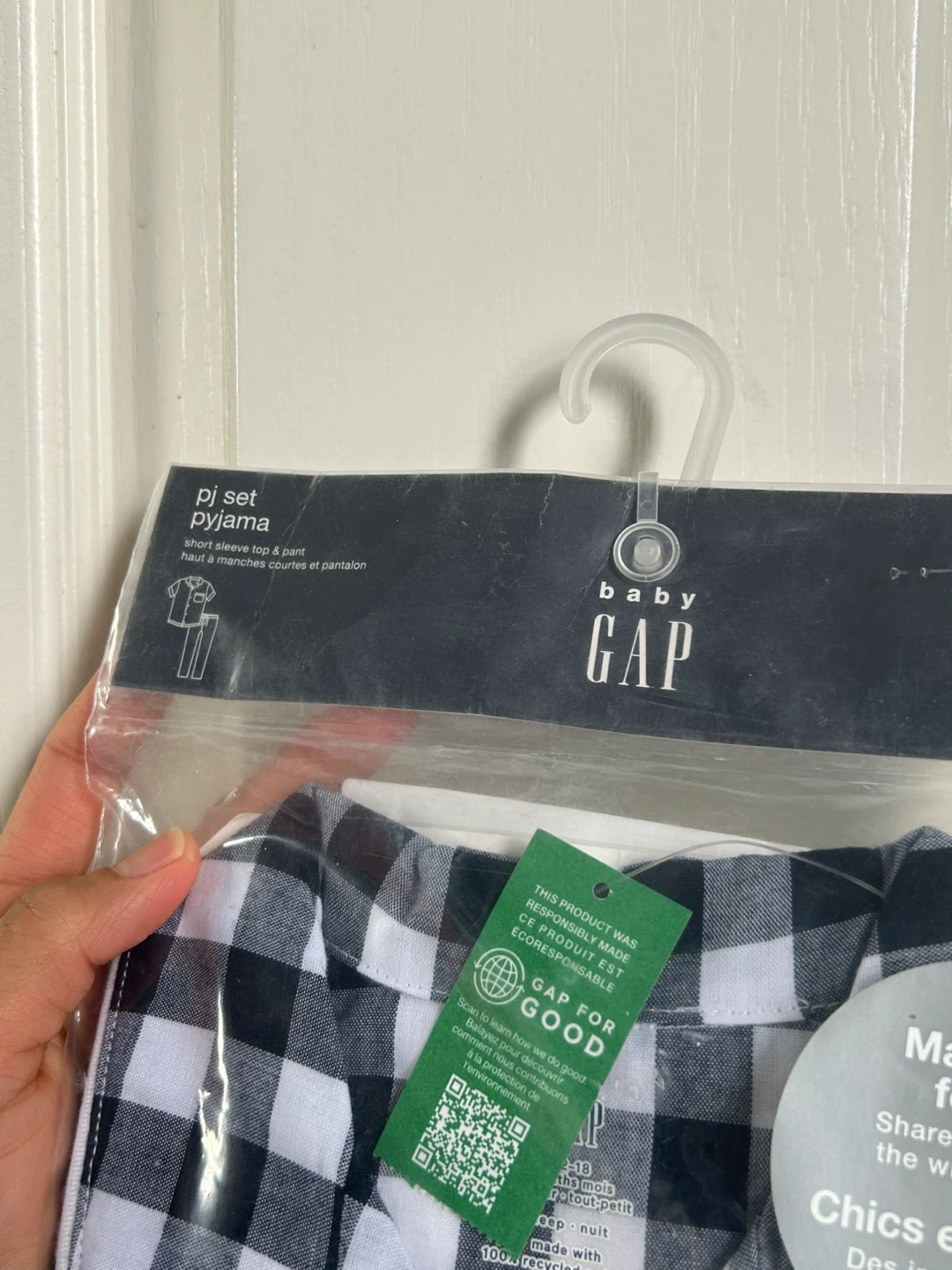 NEW Baby Gap (12-18 Months) Plaid PJ Set - photo 3