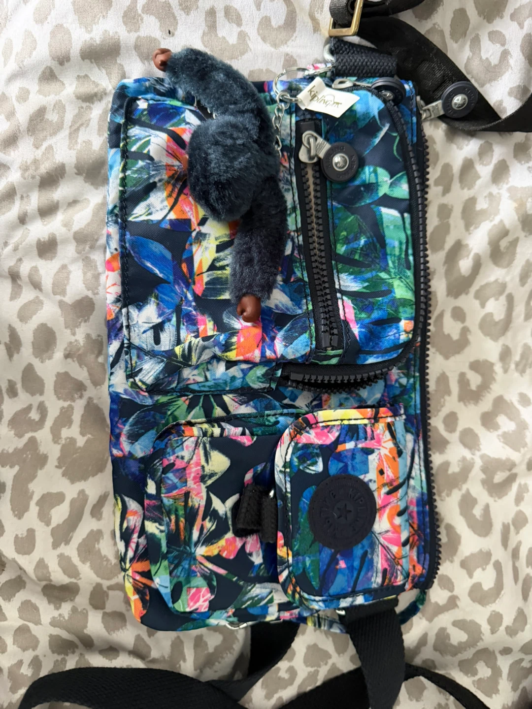 Kipling Floral Print Crossbody Bag