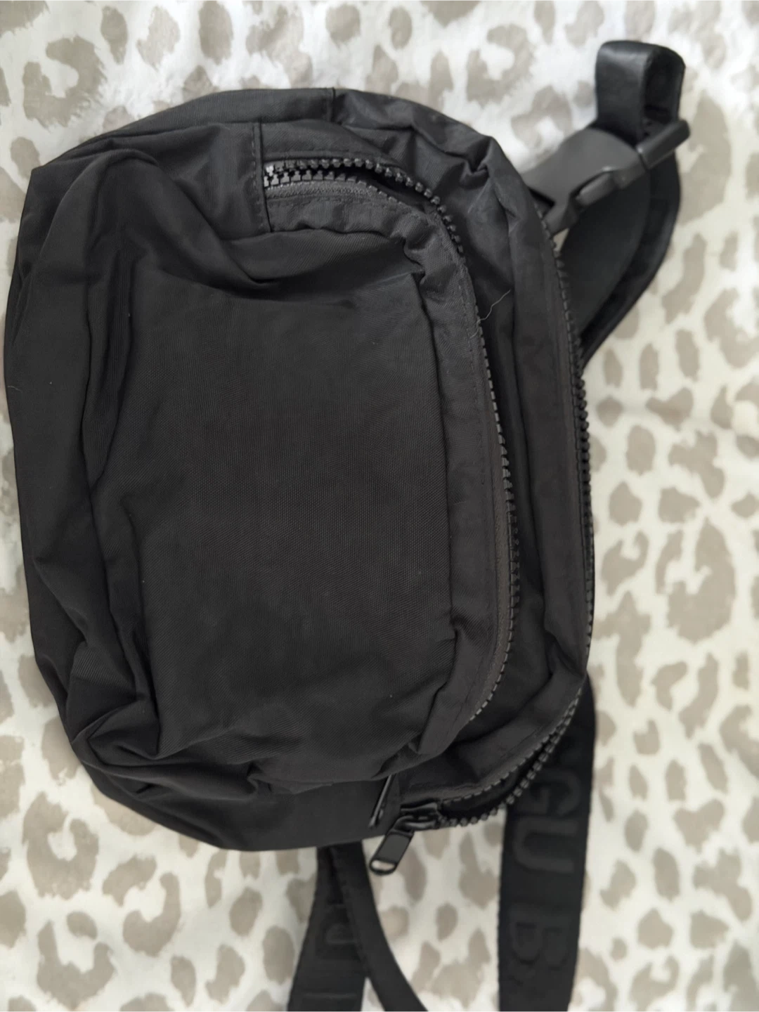 BAGGU Black Nylon Fanny Pack