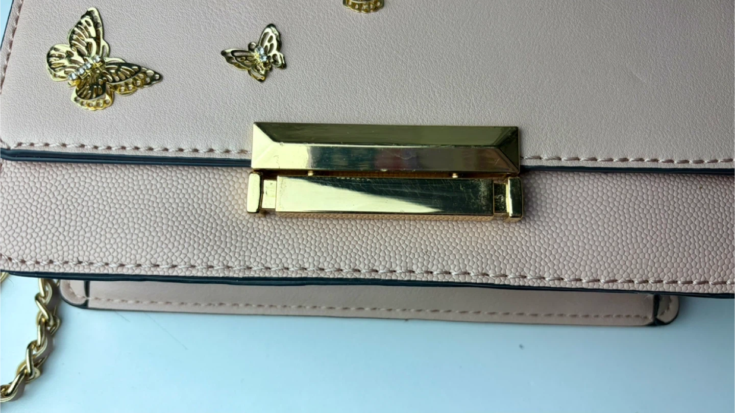 Aldo Dalsby Butterfly Embellished Light Pink Crossbody Bag - photo 4