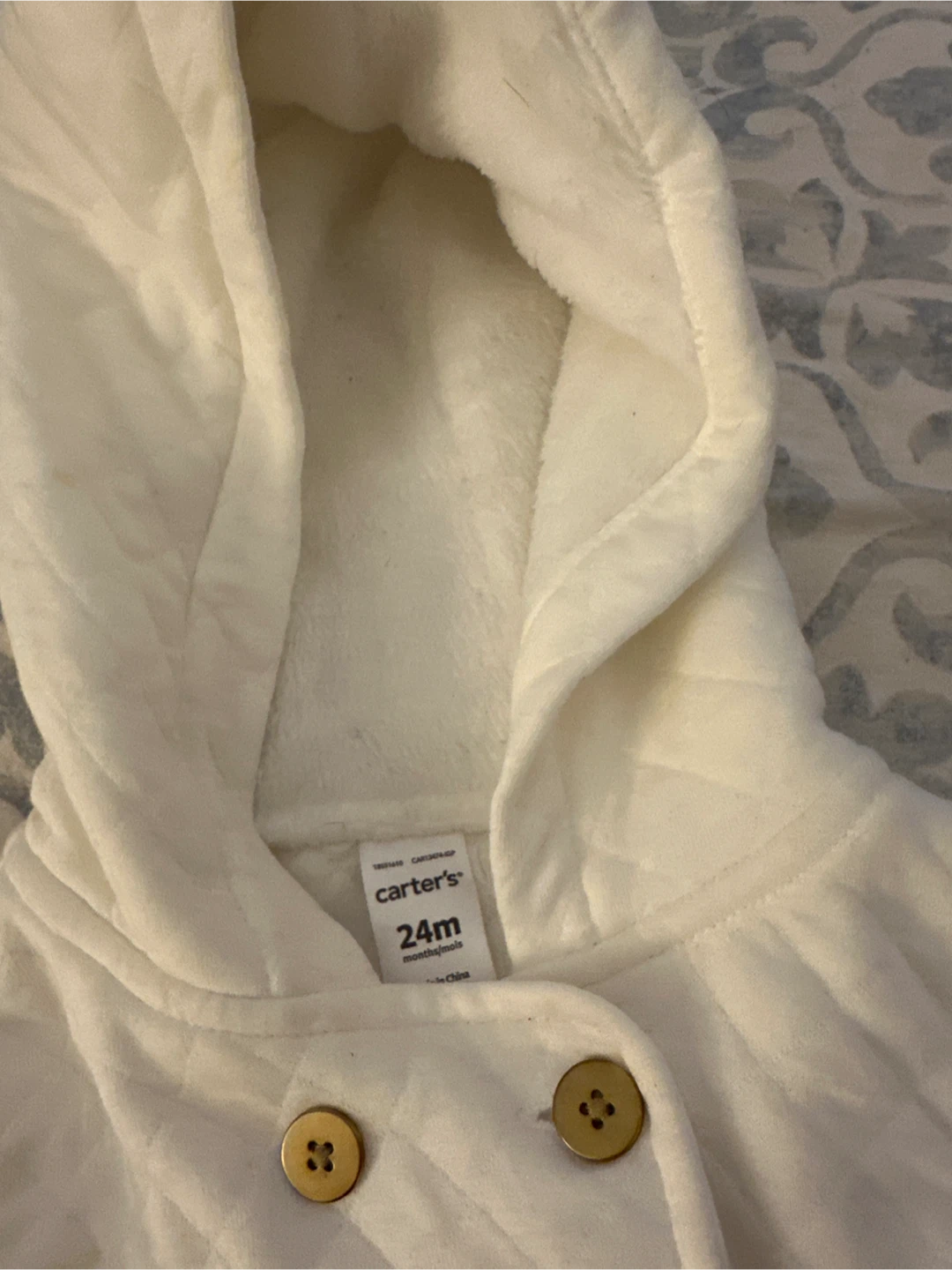 Carter's 24M White Hooded Coat - photo 2