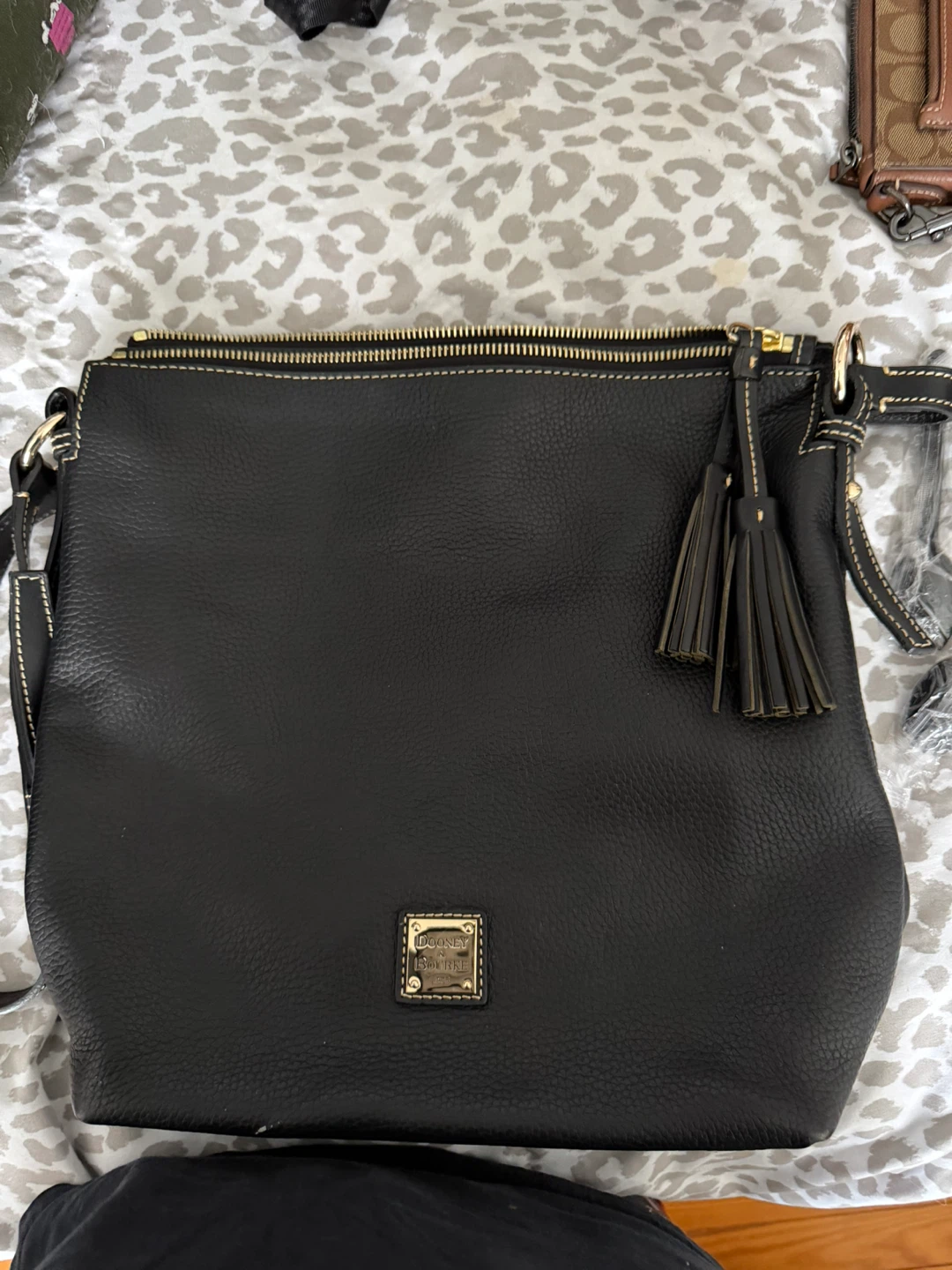 Dooney & Bourke Black Leather Crossbody Bag