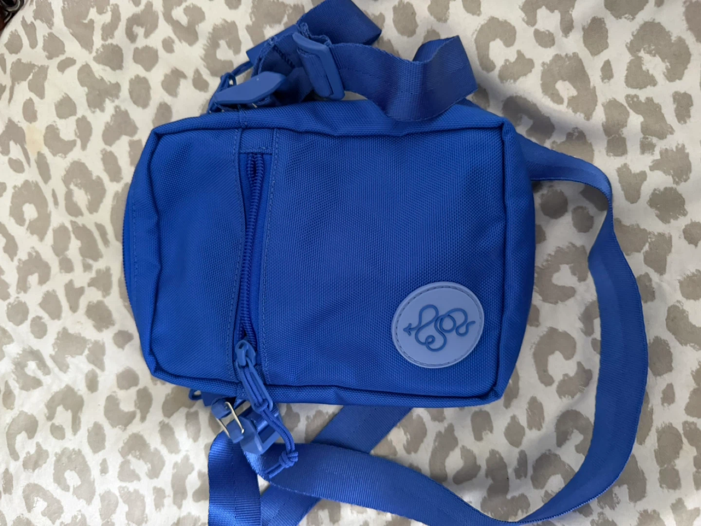 Blue crossbody bag