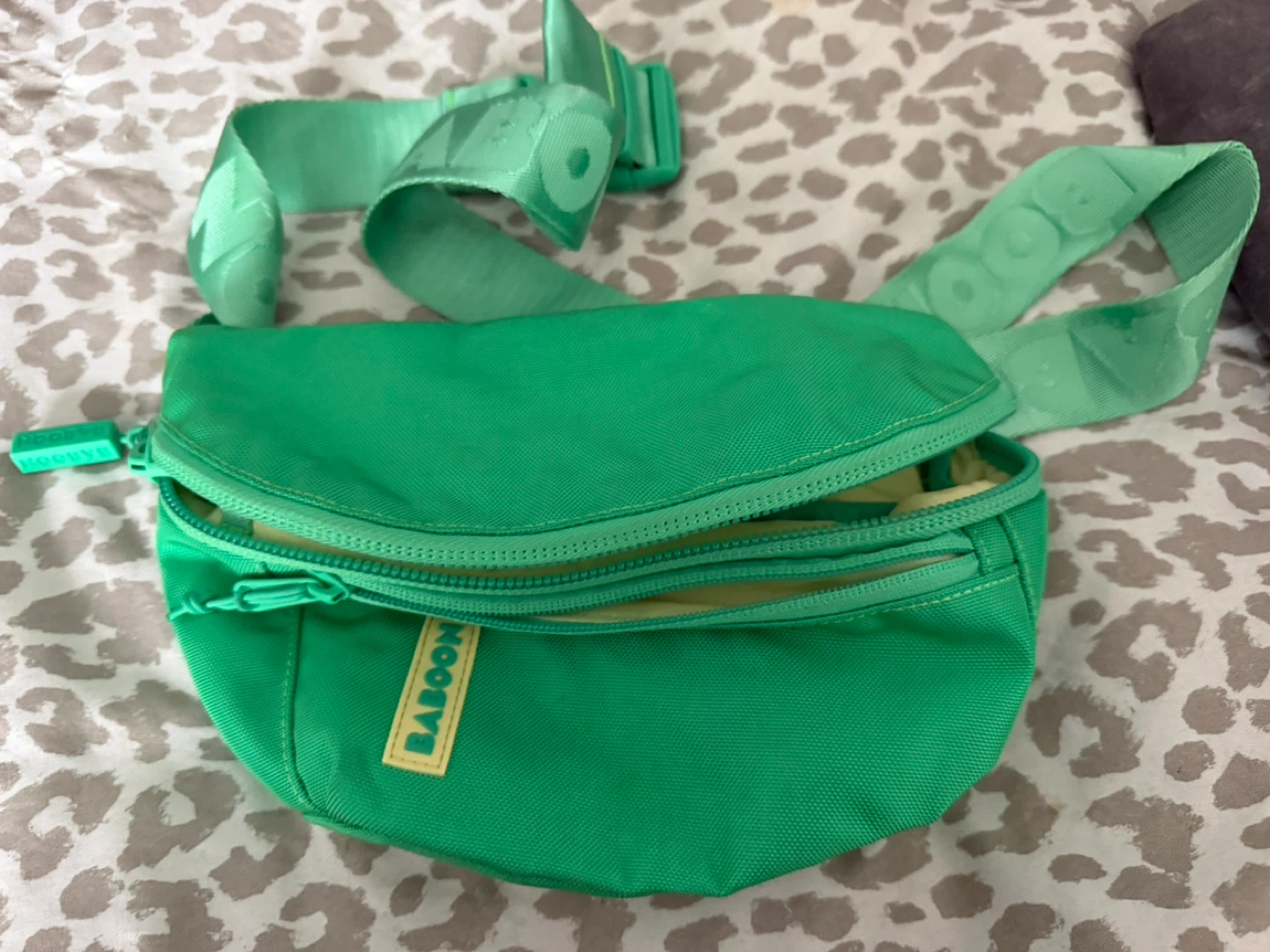 Baboon to the Moon Green Fanny Pack