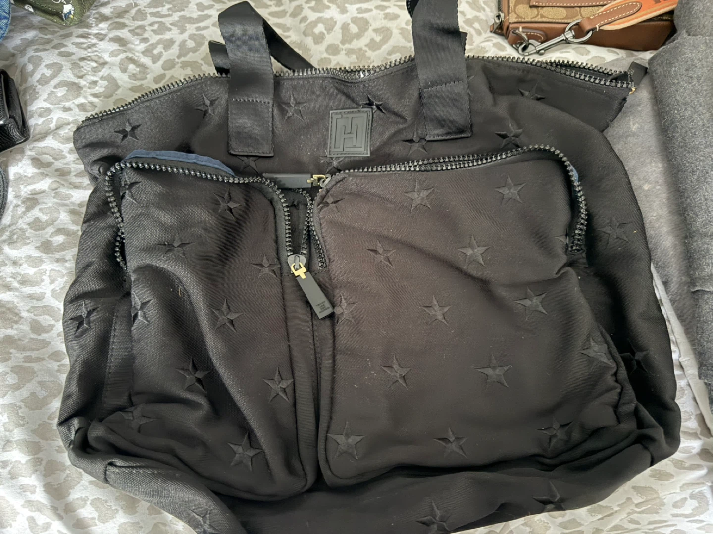 Henri Bendel Black Star Tote Bag