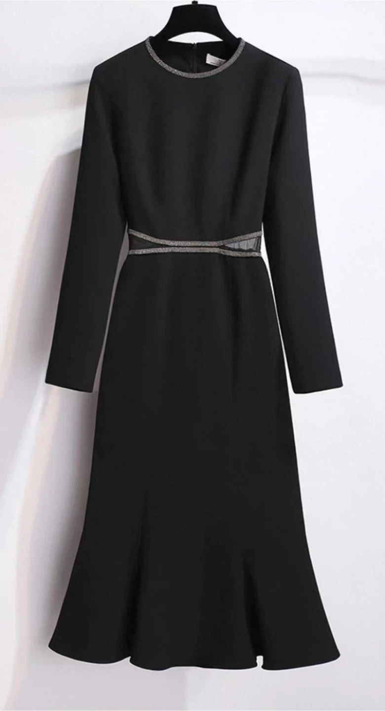 Brand New Black Mermaid Dress – Size M – Never Worn – $40