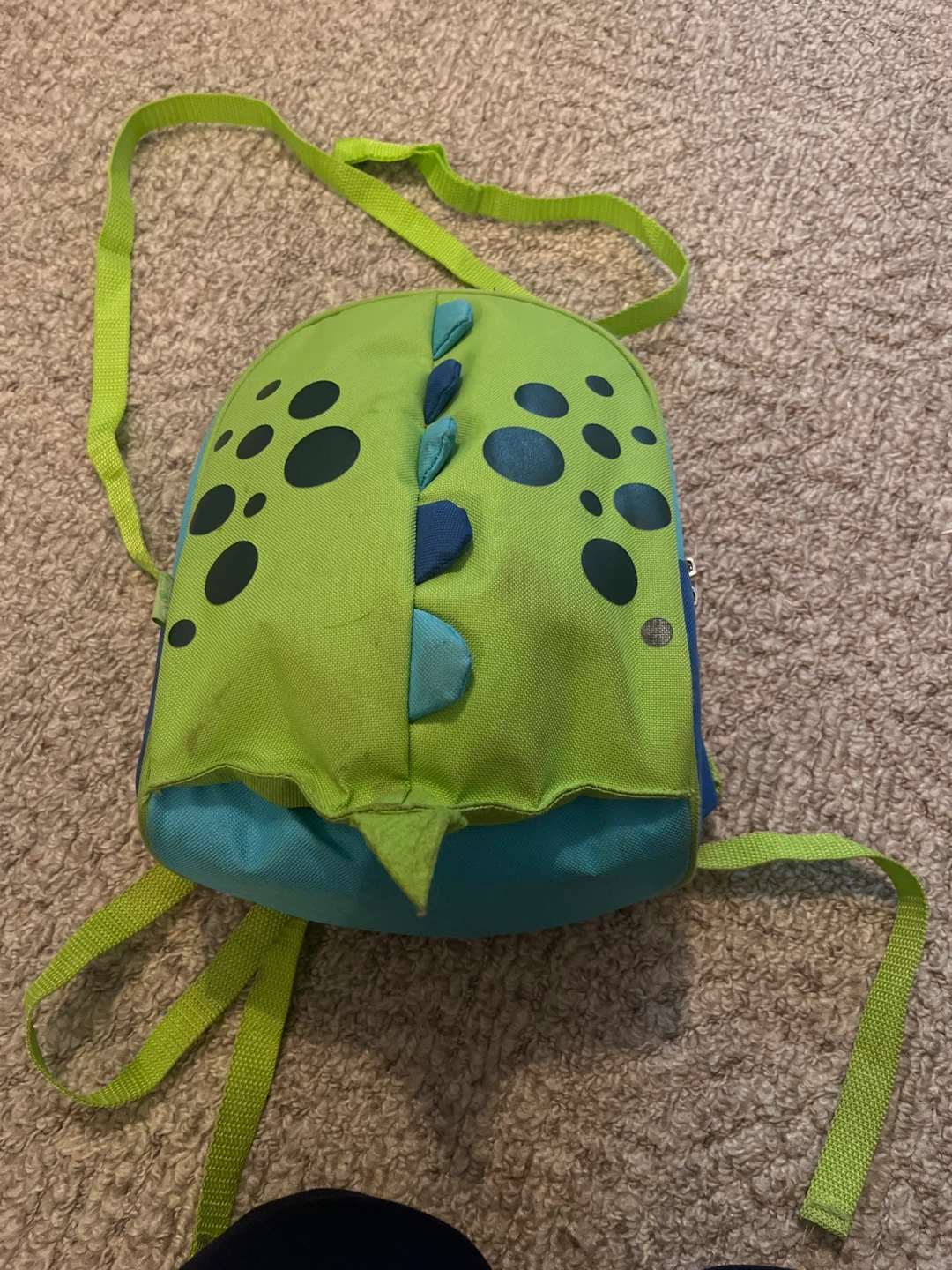 Yodo Kids Dinosaur Backpack - Green & Blue