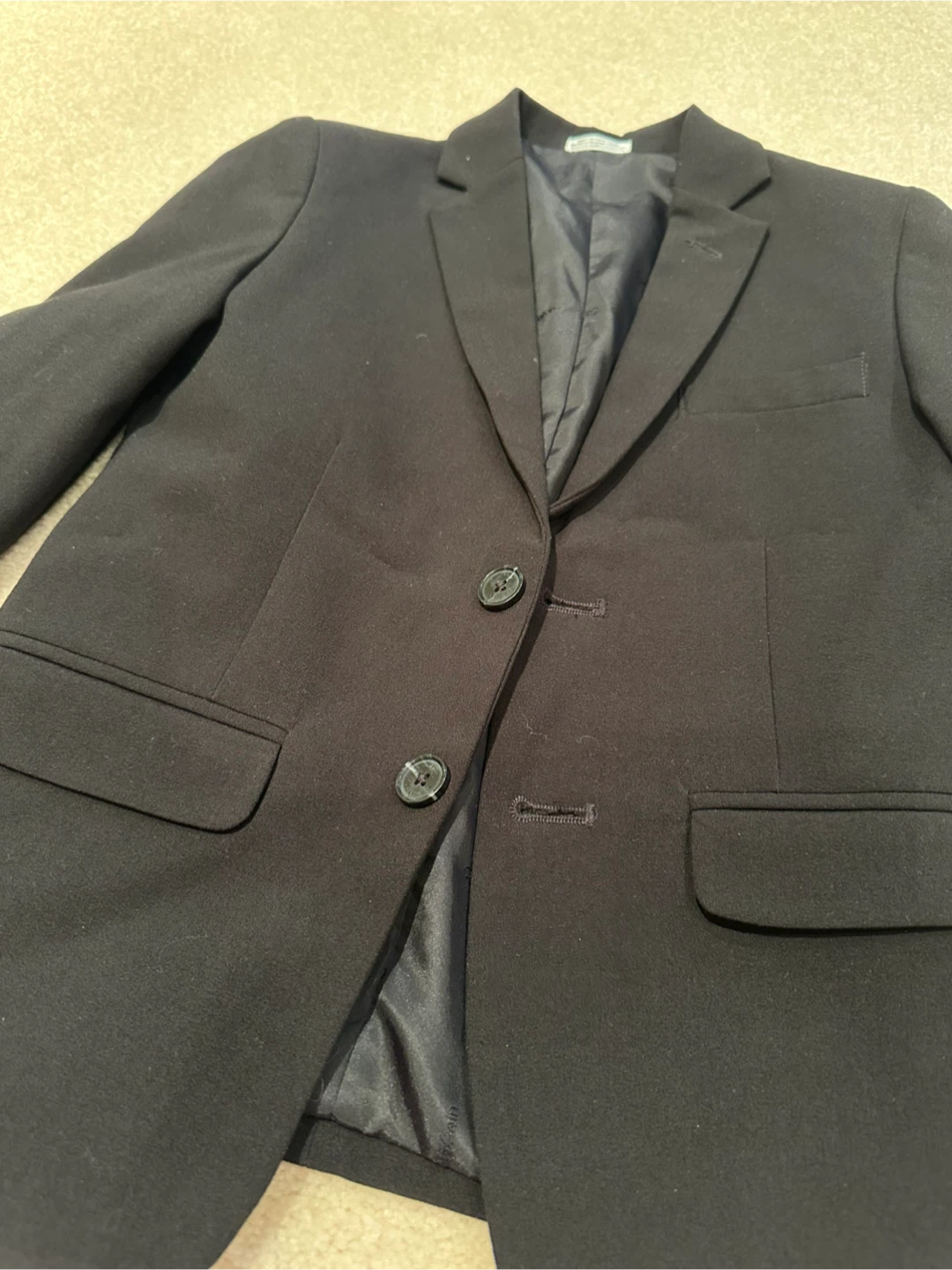 Kid’s Suit – Calvin Klein, Size 8 (Regular) – Black – $20 - photo 3