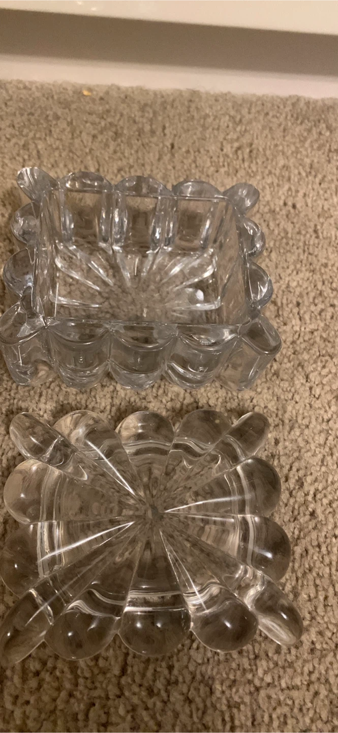 Vintage Clear Glass Ashtray - photo 2