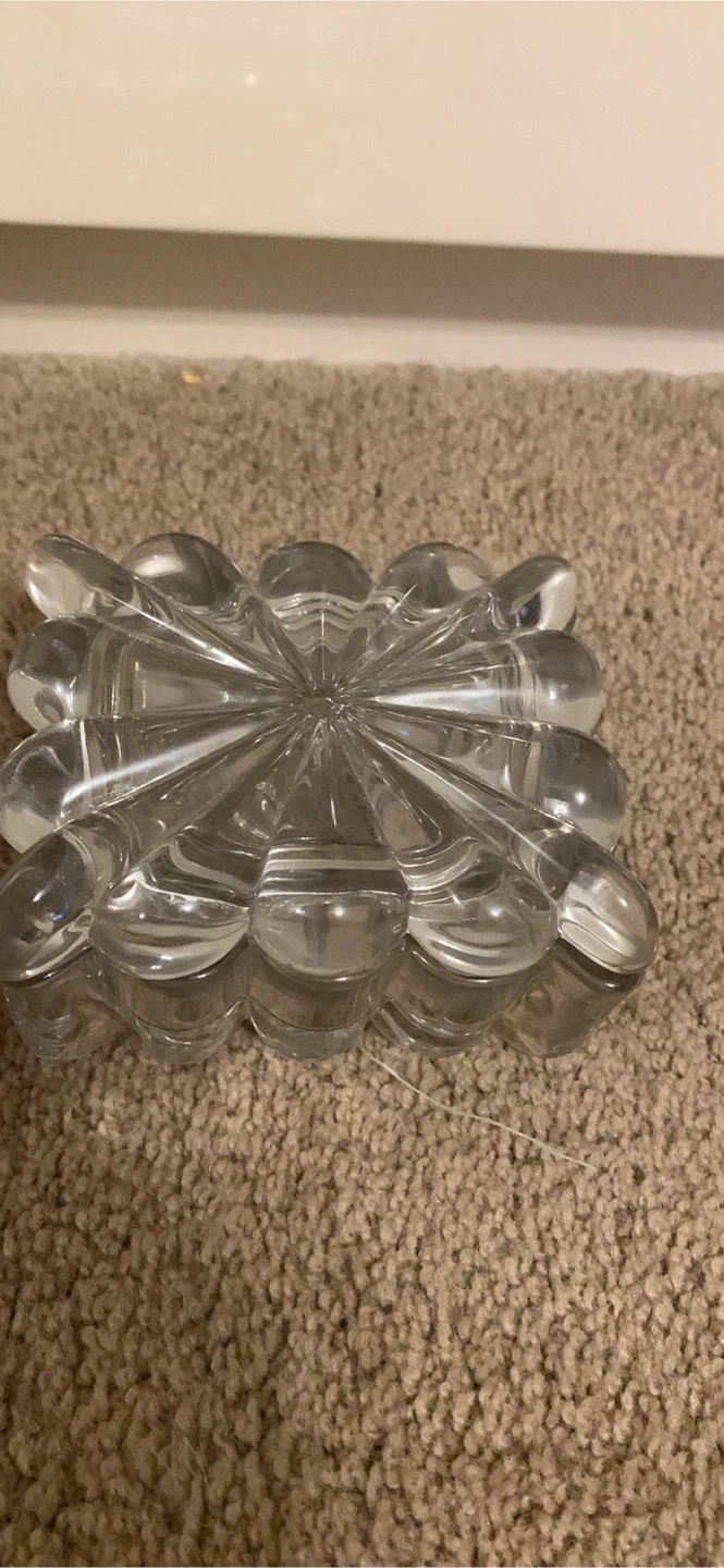 Vintage Clear Glass Ashtray