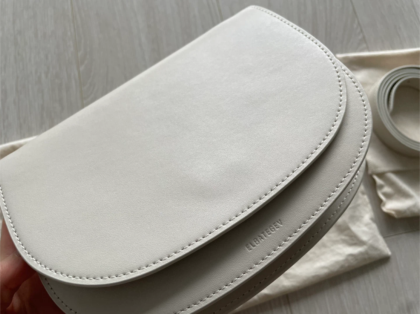 ELBATEGEV Shoulder Bag - Ivory color - photo 2