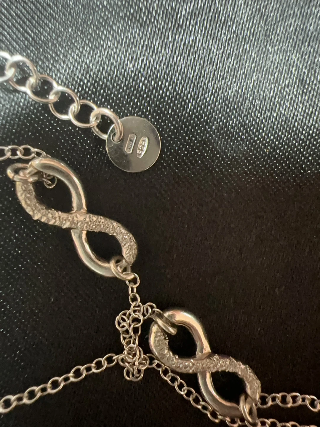 Strolli 925 Silver Double Chain Infinity Bracelet - Silver - photo 2