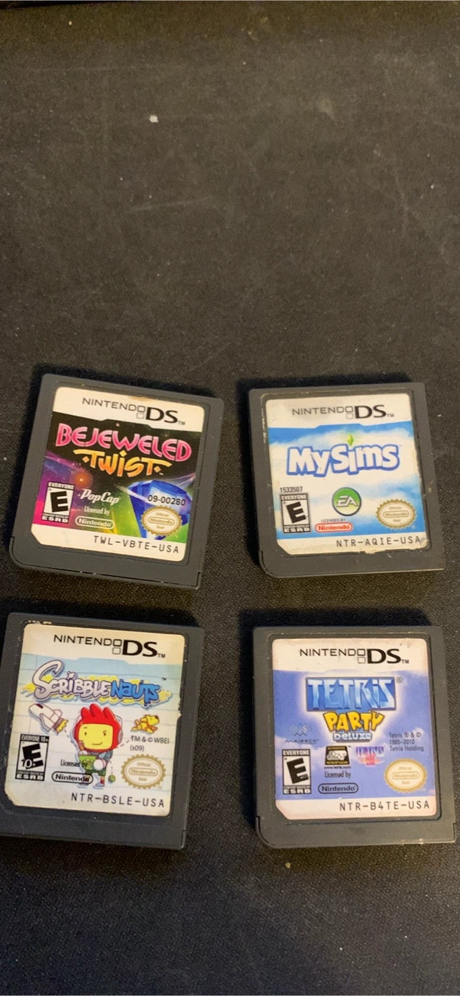Nintendo DS Games: Bejeweled, MySims, Scribblenauts, Tetris