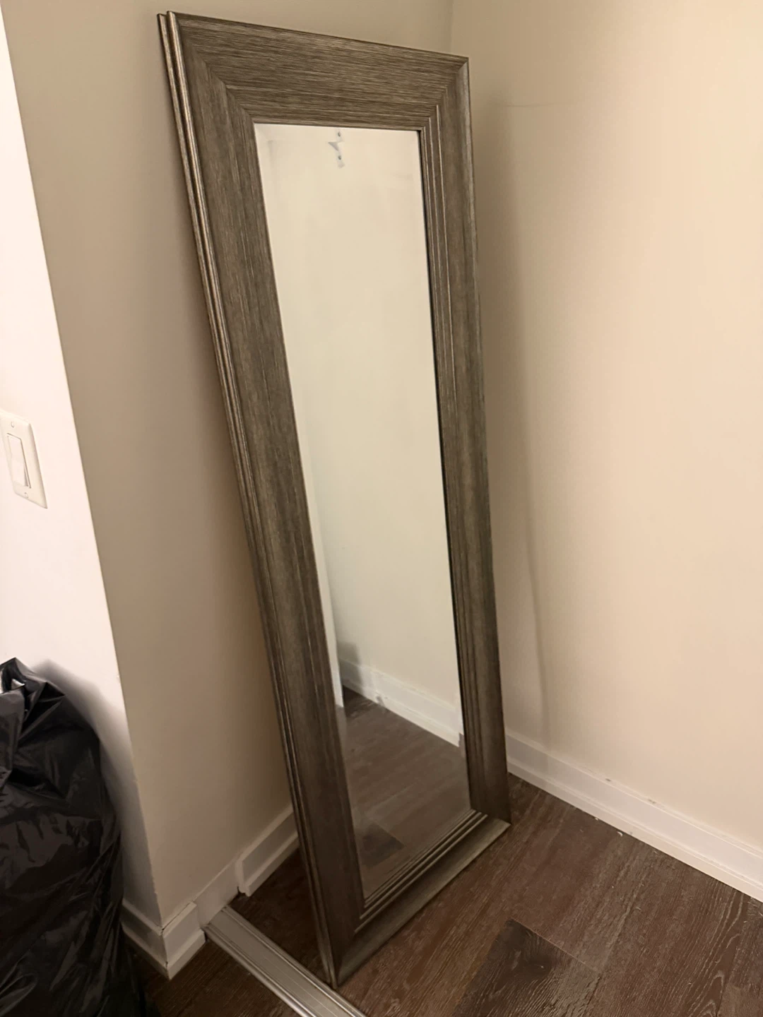 Full Length Mirror with Wood Frame