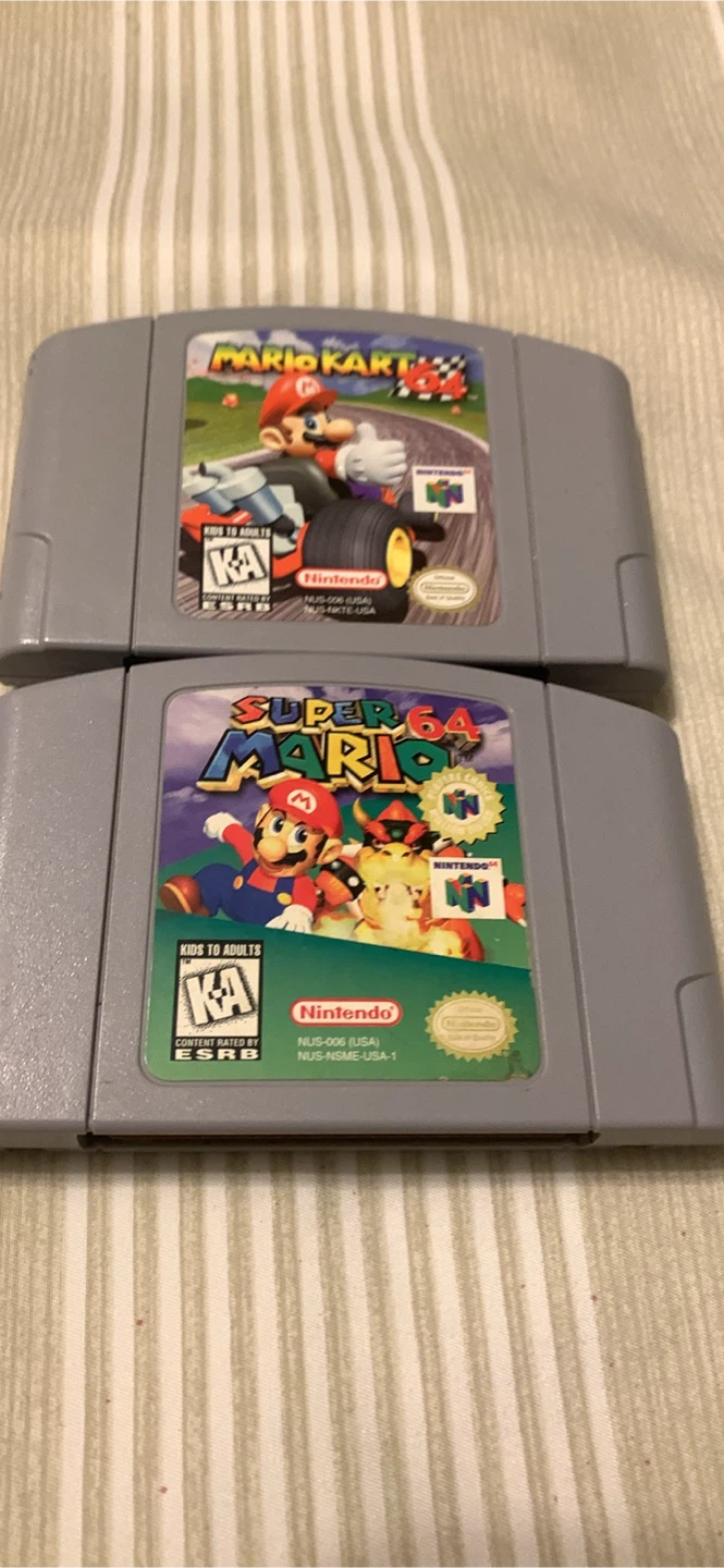 Nintendo 64 Mario Kart & Super Mario 64 Games