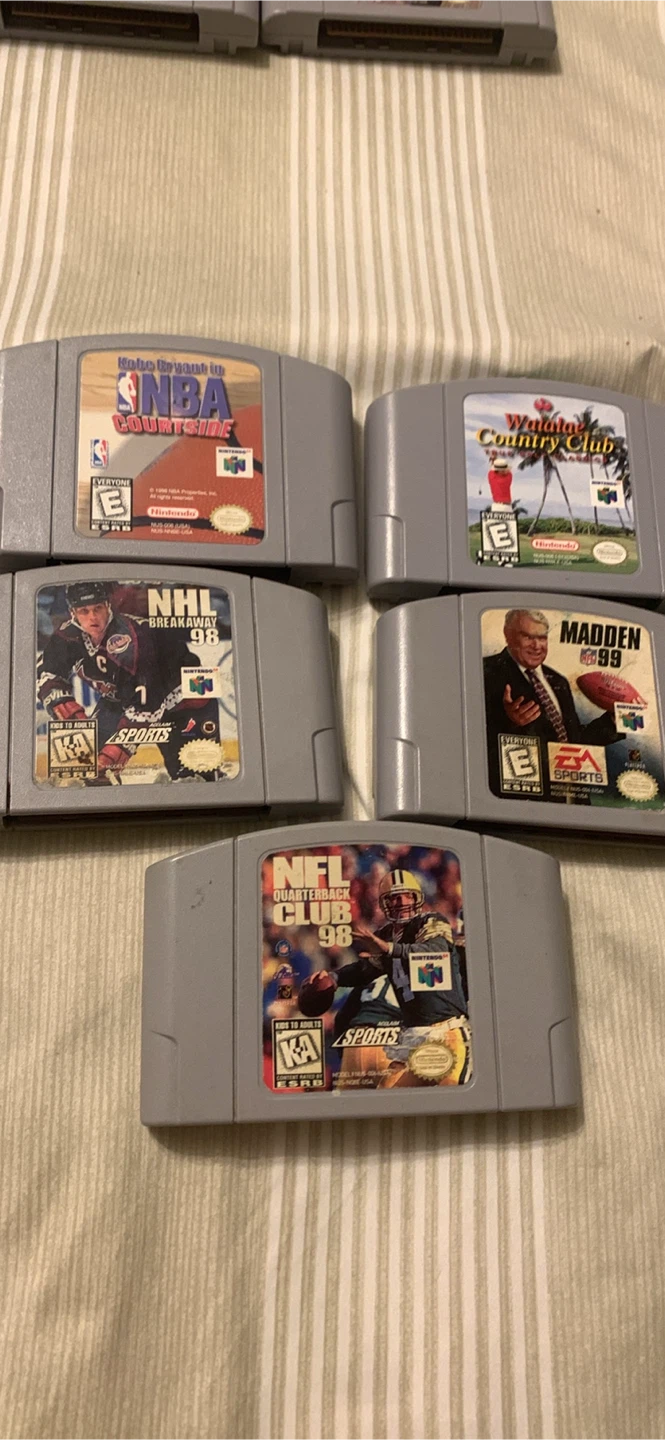 Nintendo 64 Games: NBA Courtside, Madden 99 & More!
