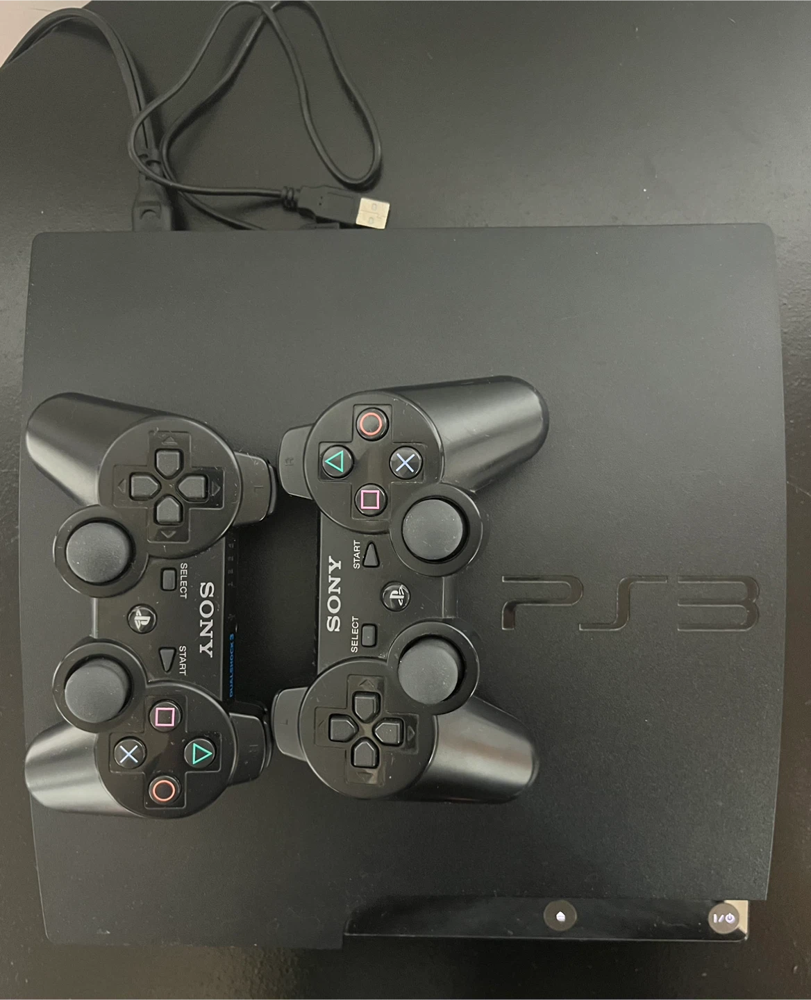 PS3 Console with Games and Controllers - photo 2