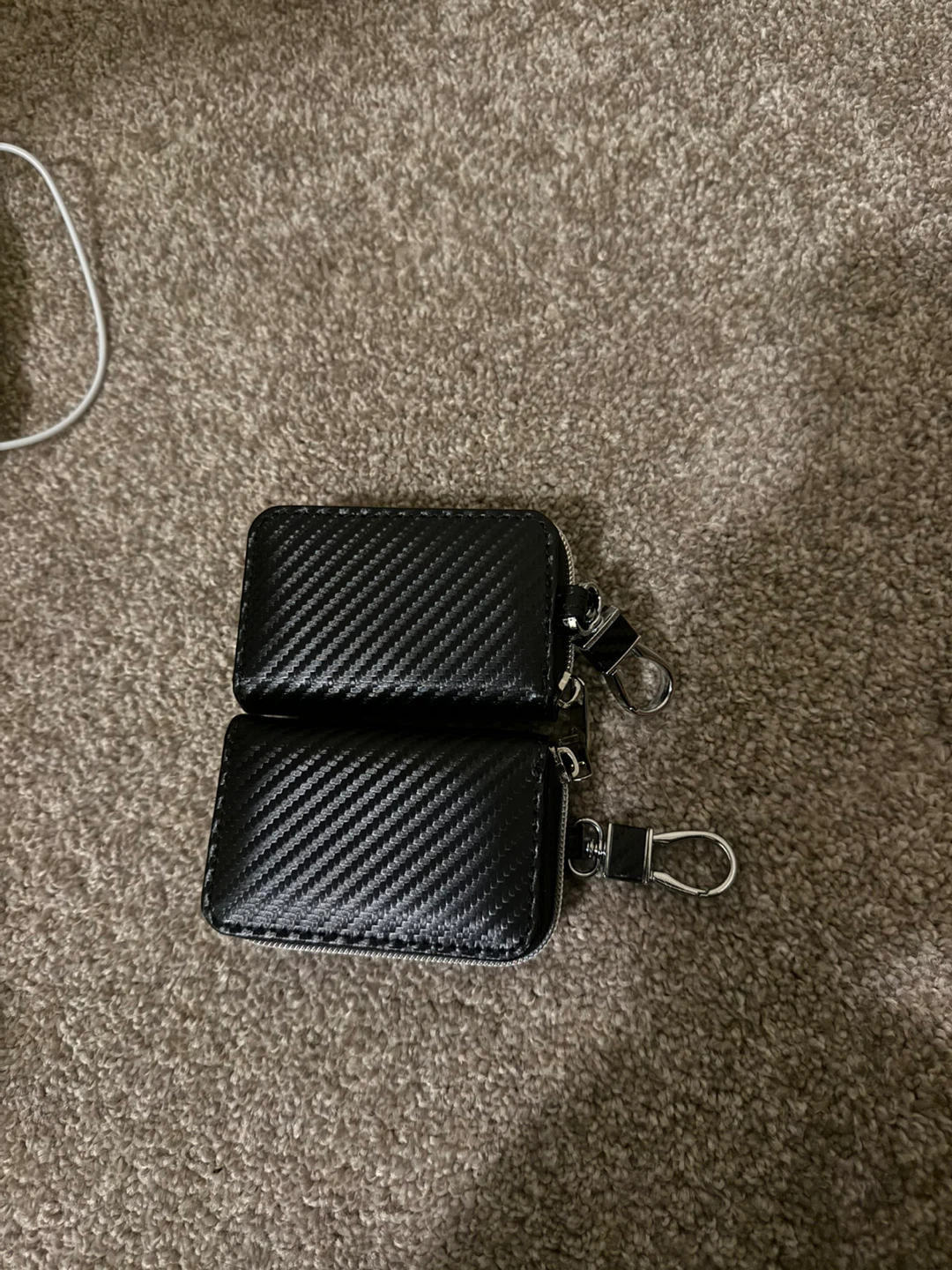 Black Carbon Fibre Keychains - photo 2