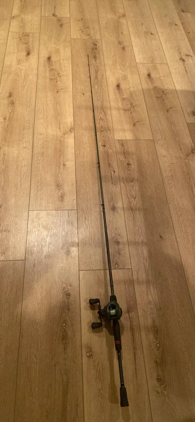 Abu Garcia bait-caster with 20lb braided line