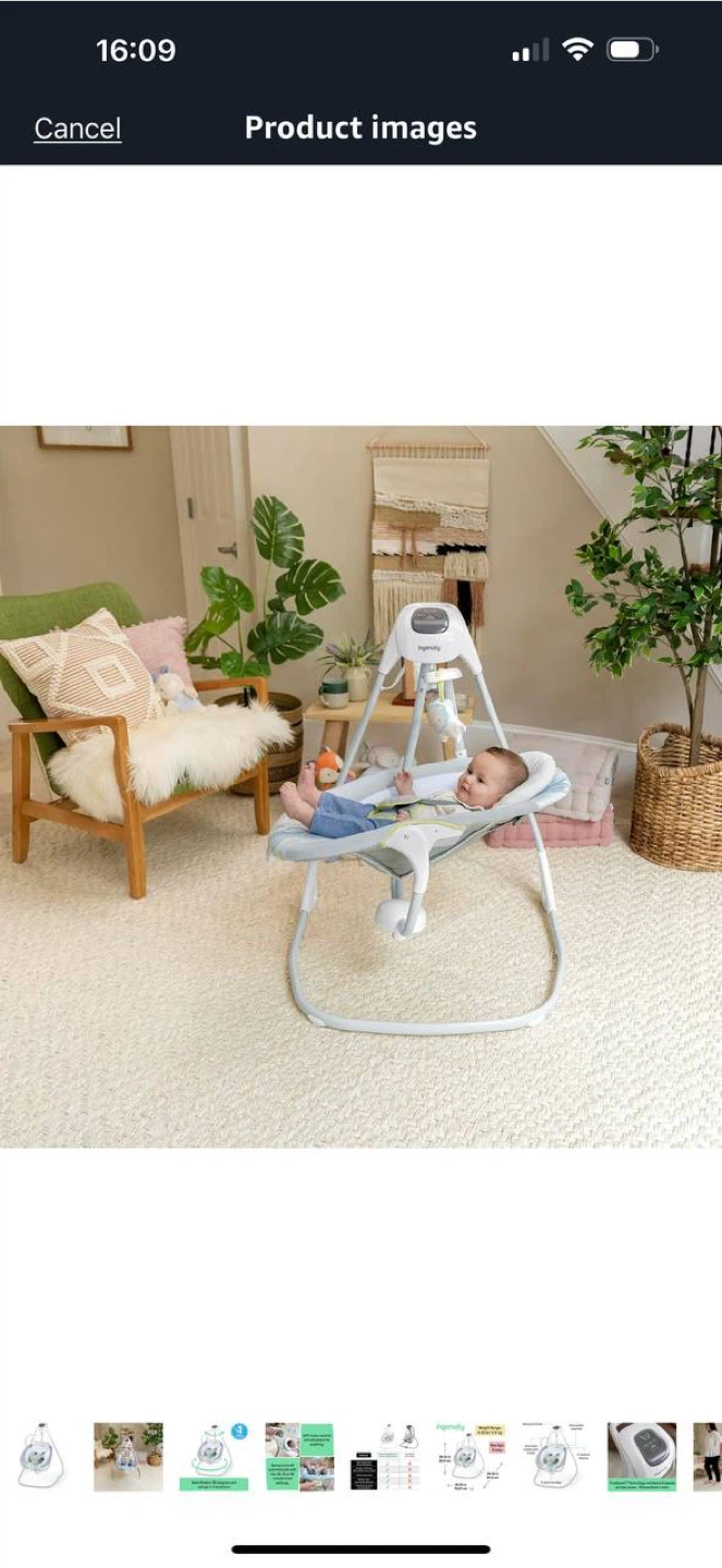 Ingenuity Simple Comfort Cradling Swing — Everston 🌟 - photo 4