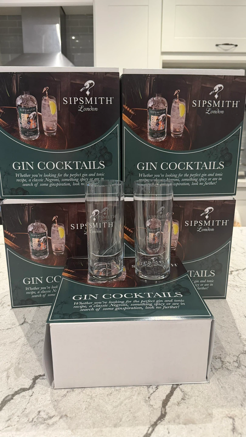 Sipsmith London Gin Cocktail Glasses