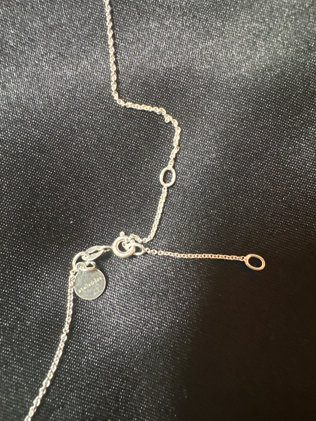 Stella & Dot 925 Silver Initial N Necklace - photo 3