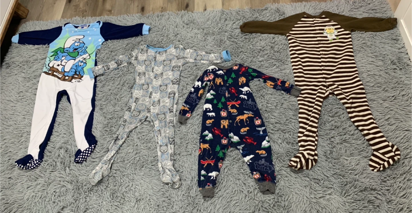 Baby Footed Pajamas and Rompers 18 - 24 M