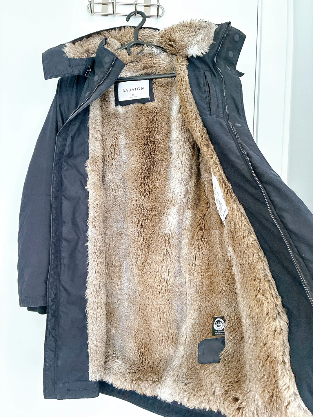 Babaton Black Winter Parka - Size M - photo 4