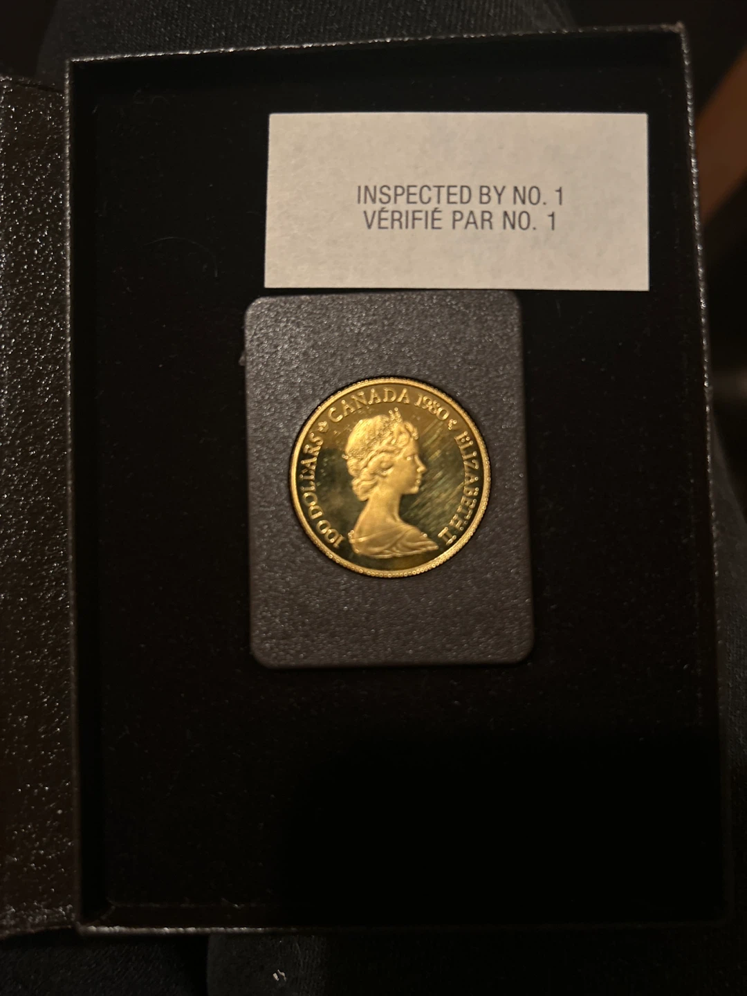 1980 Canadian $100 22 Karat Gold Proof Coin - photo 3