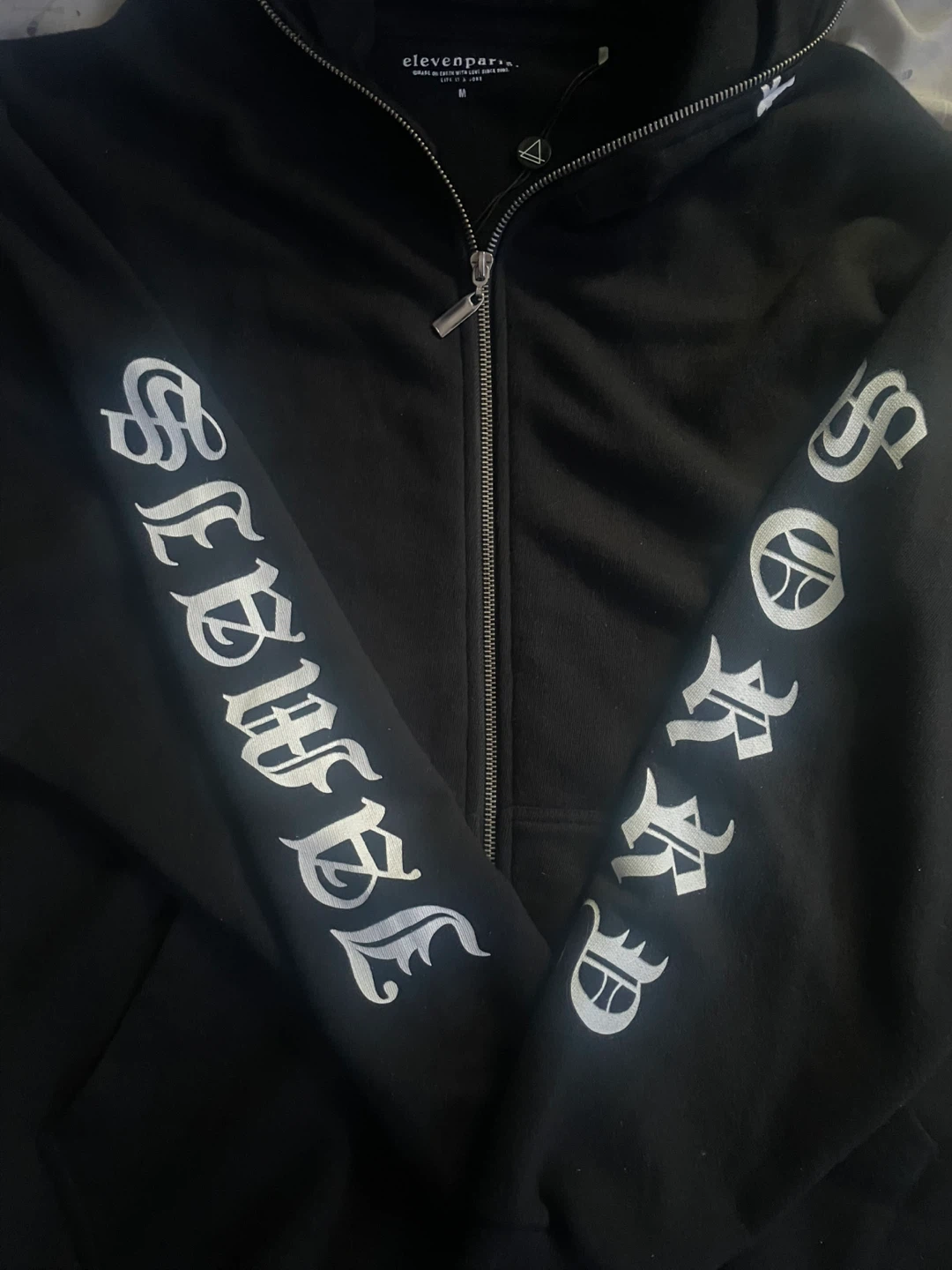 Eleven Paris Black Hoodie - Size M - photo 3
